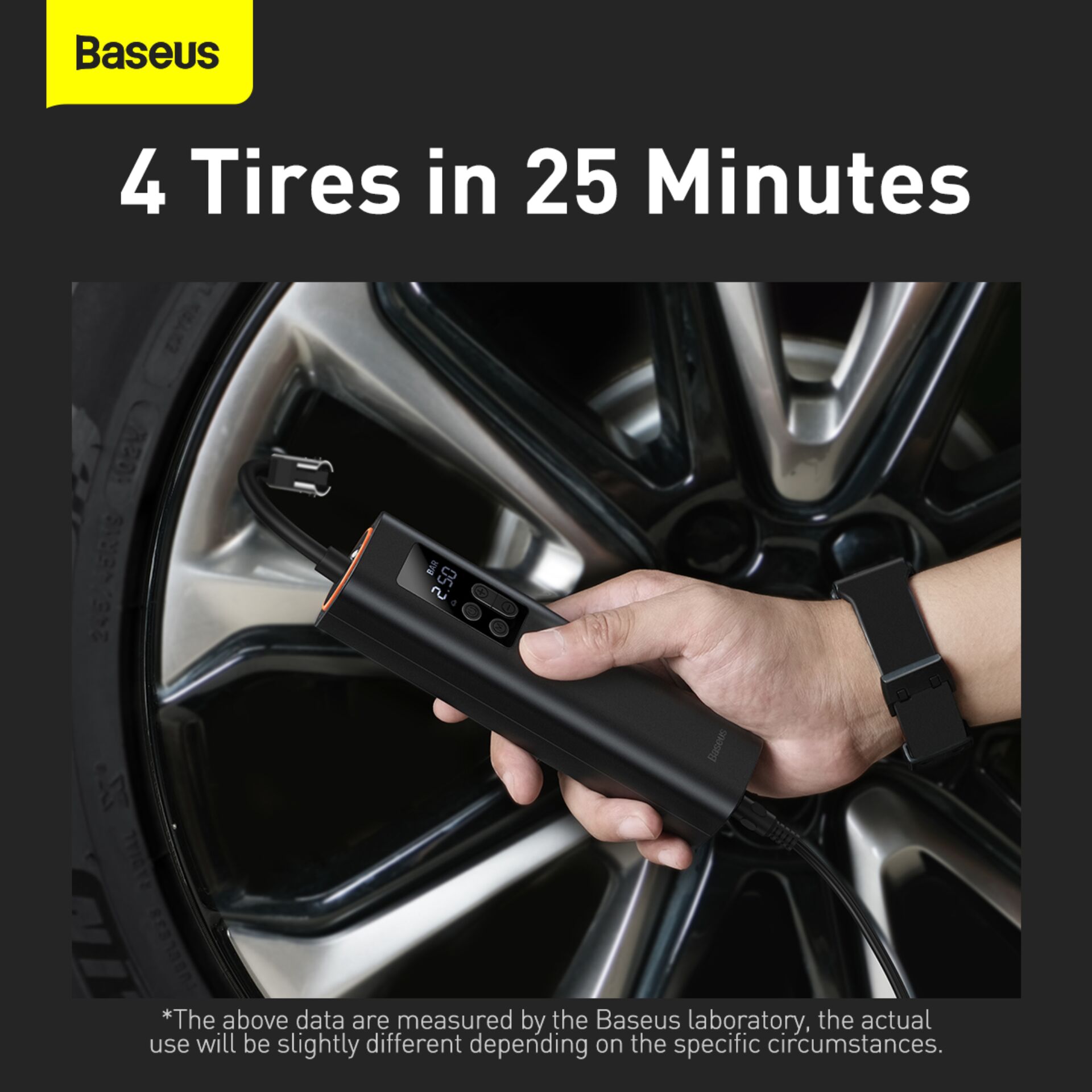Baseus Mini Autokompressor Schwarz