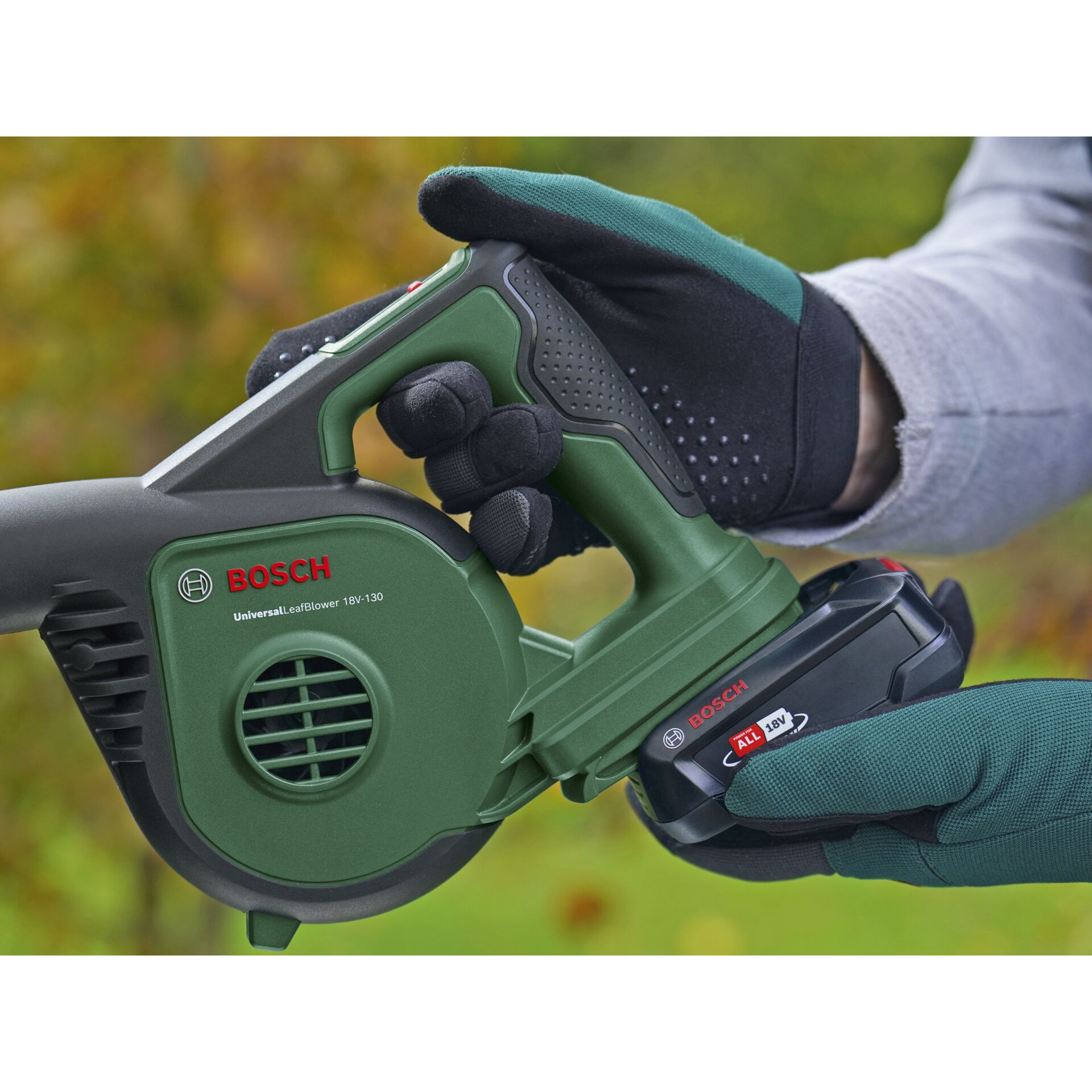 Bosch UniversalLeafBlower 18v-130 Akku-Laubbläser
