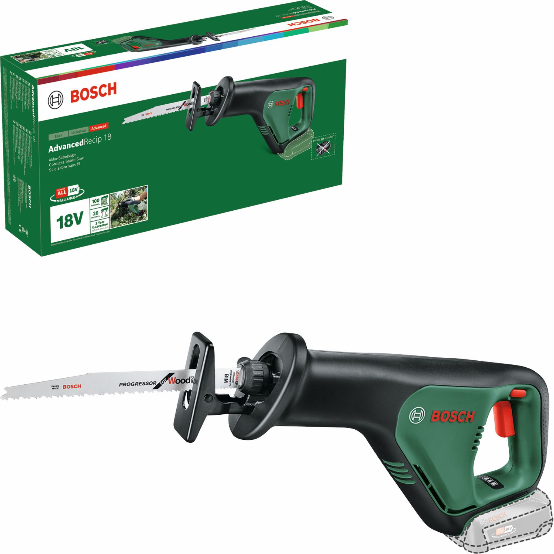 Bosch AdvancedRecip 18 Akku-Säbelsäge