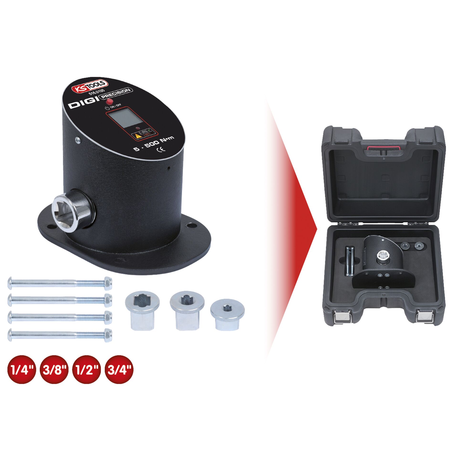 KS Tools Werkstattprüfgerät, 5-500Nm