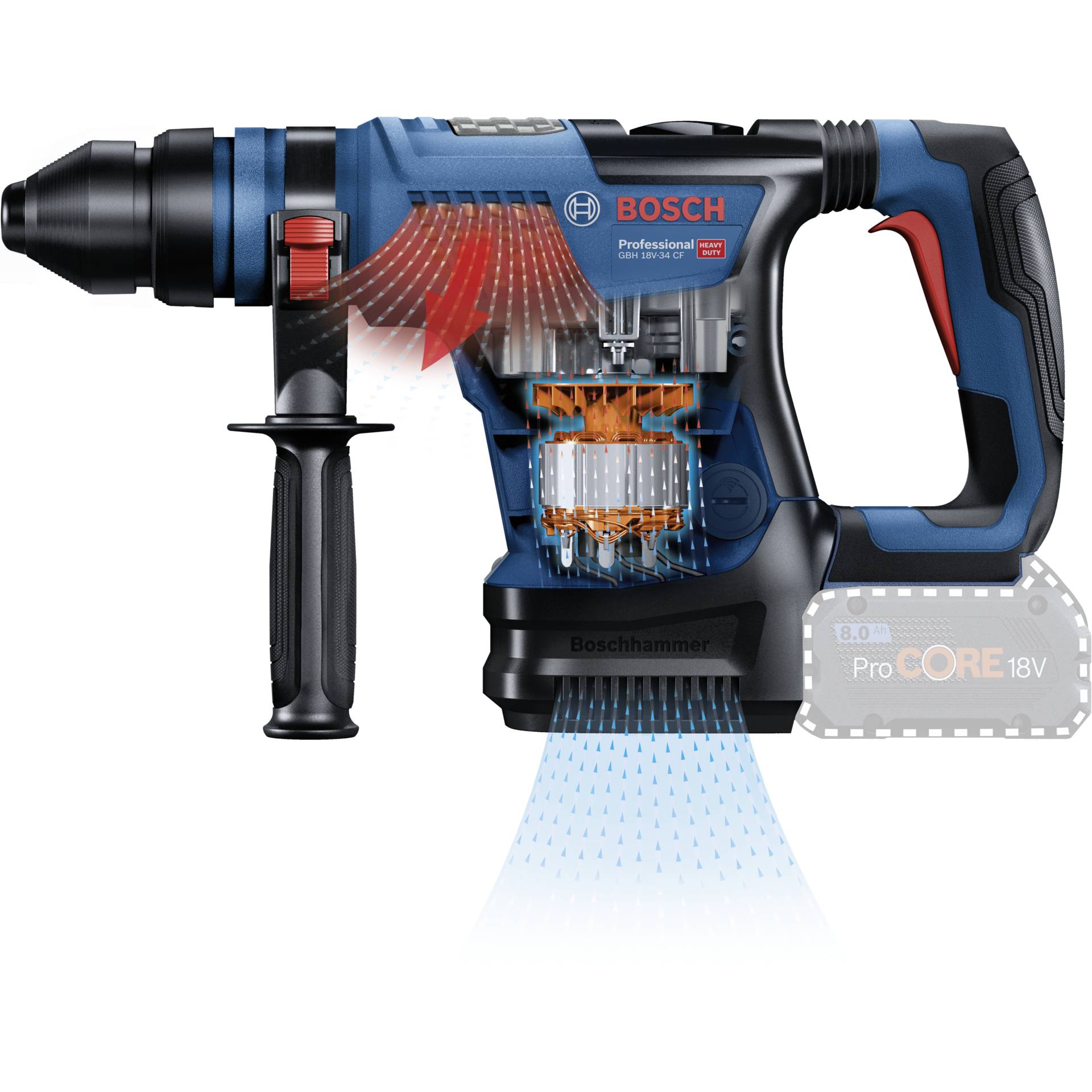 Bosch GBH 18V-34 CF Akku-Bohrhammer