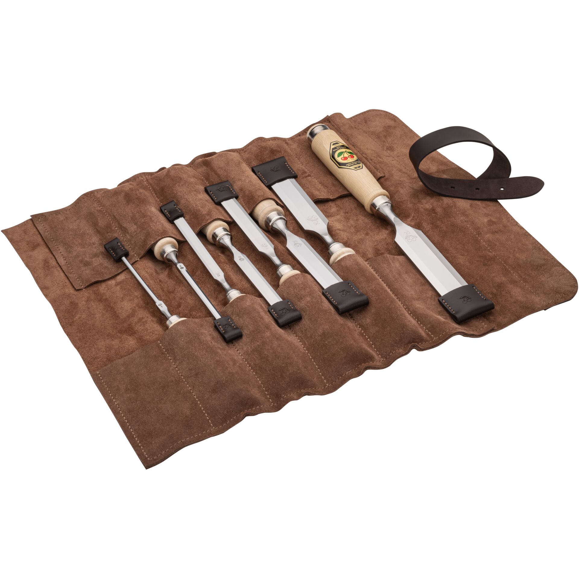 Kirschen Stechbeitelsatz 8-tlg. Tasche 4-6-10-12-16-20-26-30
