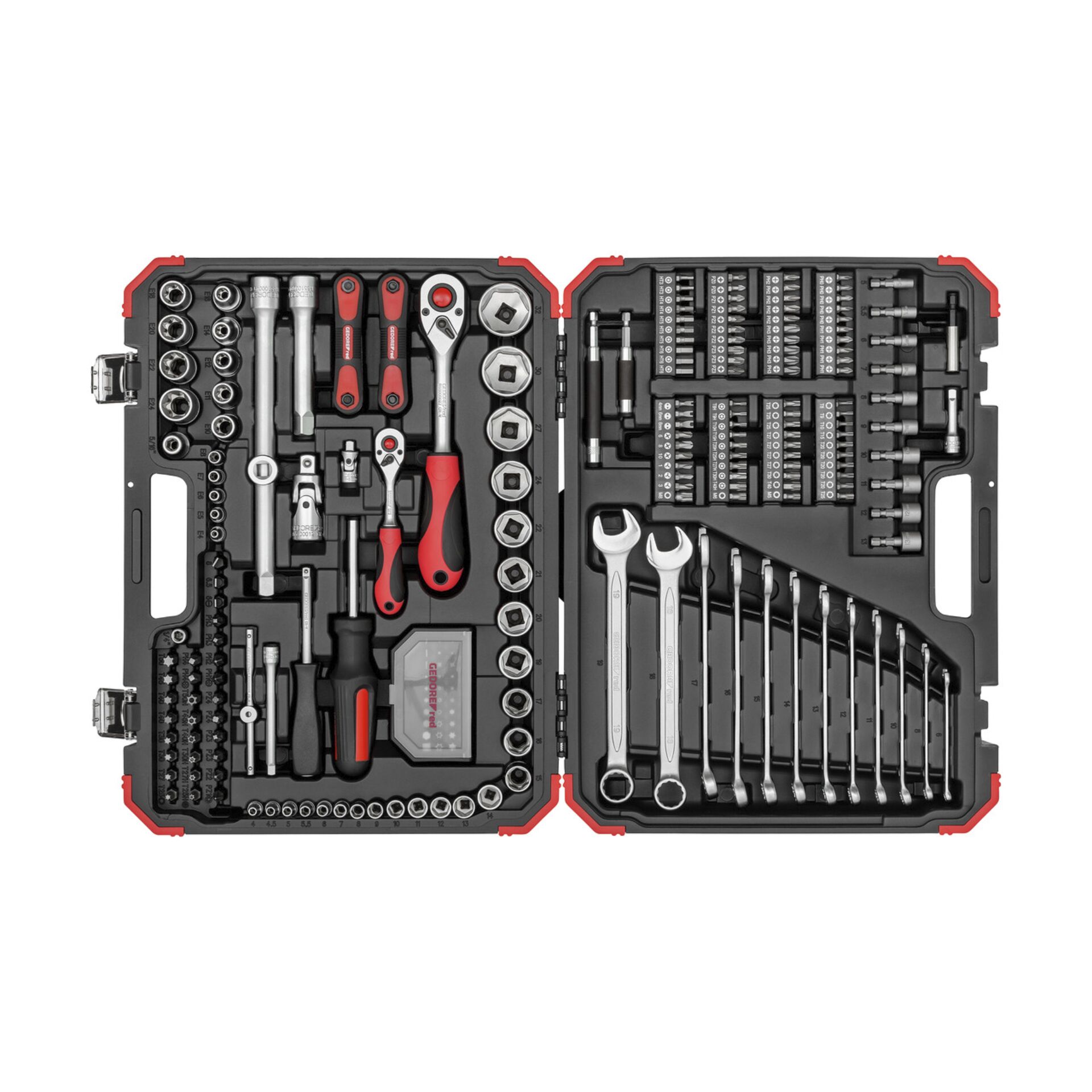 GEDORE red Steckschlüssel-Satz 1/4  + 1/2  232-teilig