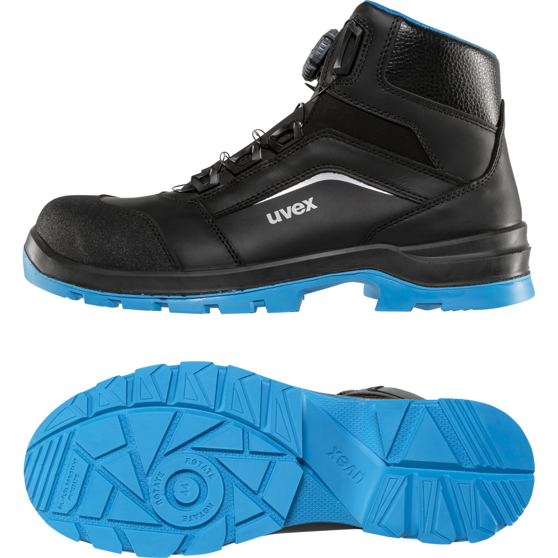 uvex Stiefel 95692 BOA schw/bl S S3 PUR W11 44
