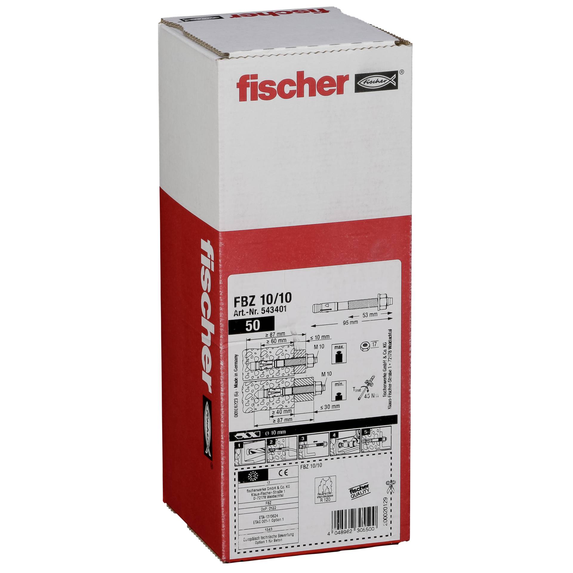 Fischer Bolzenanker FBZ 10/10 50 St.
