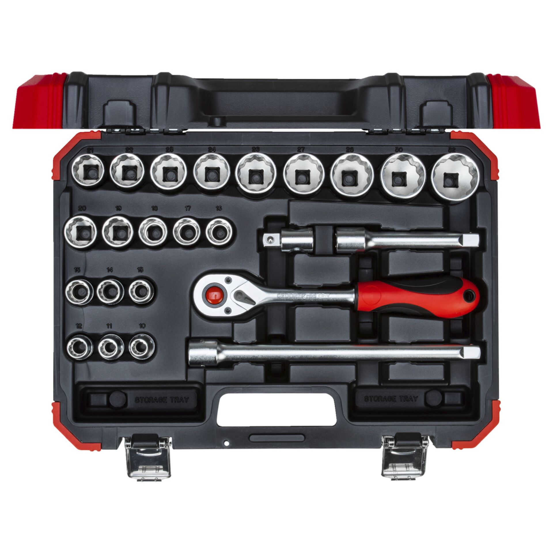 GEDORE red Steckschlüssel-Satz 1/2  24-teilig 12-kant