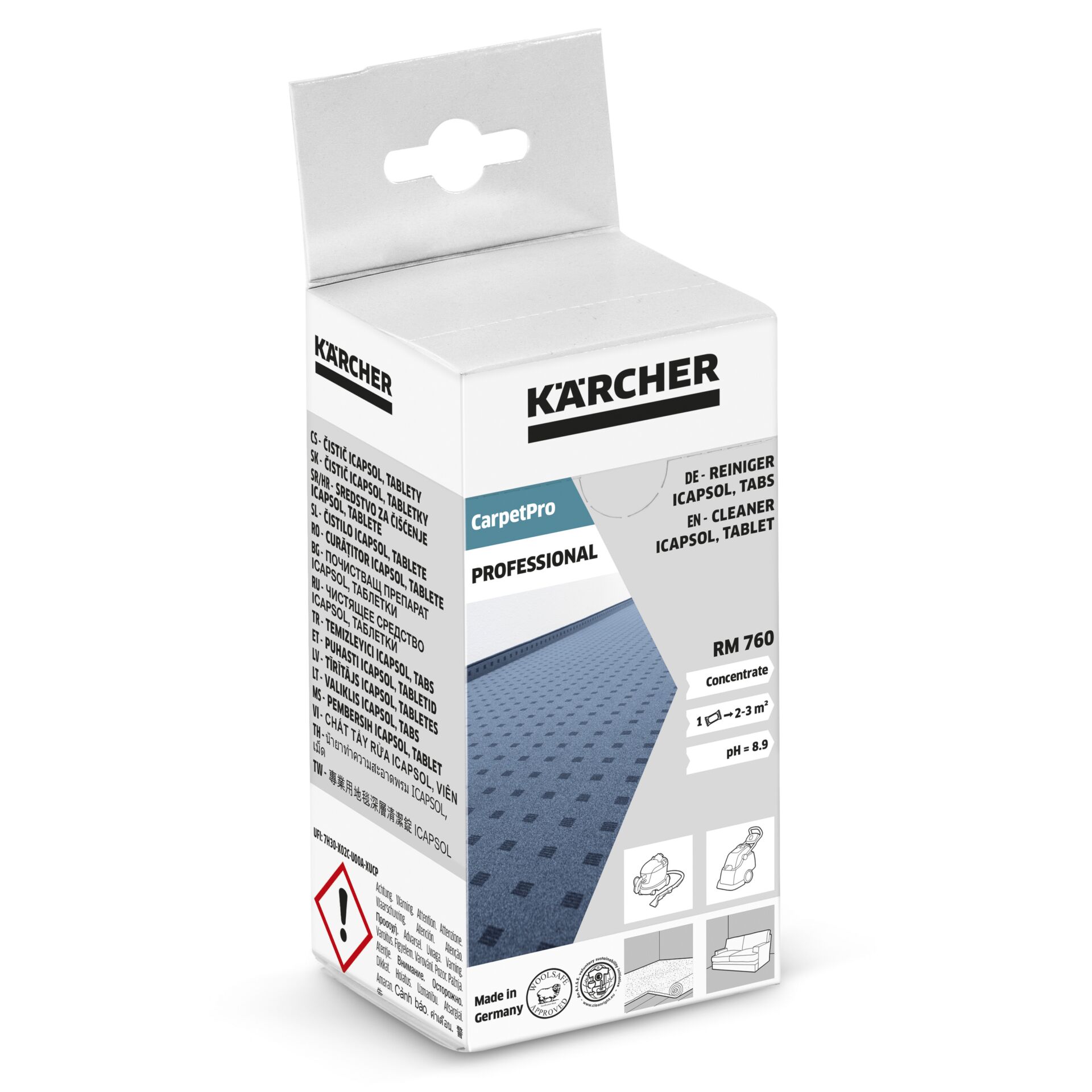 Kärcher  CarpetPro Teppich- reiniger RM 760 Tabs, 16 Tabs