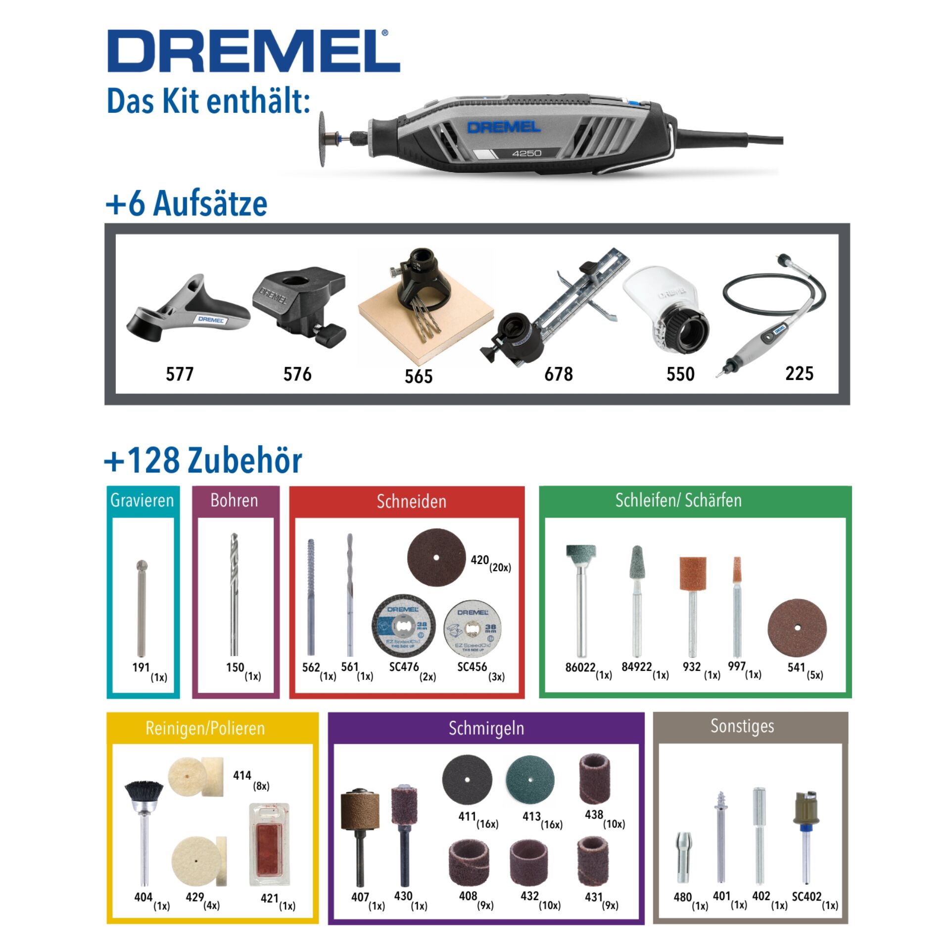 Dremel 4250 128tlg.+ Zubehör