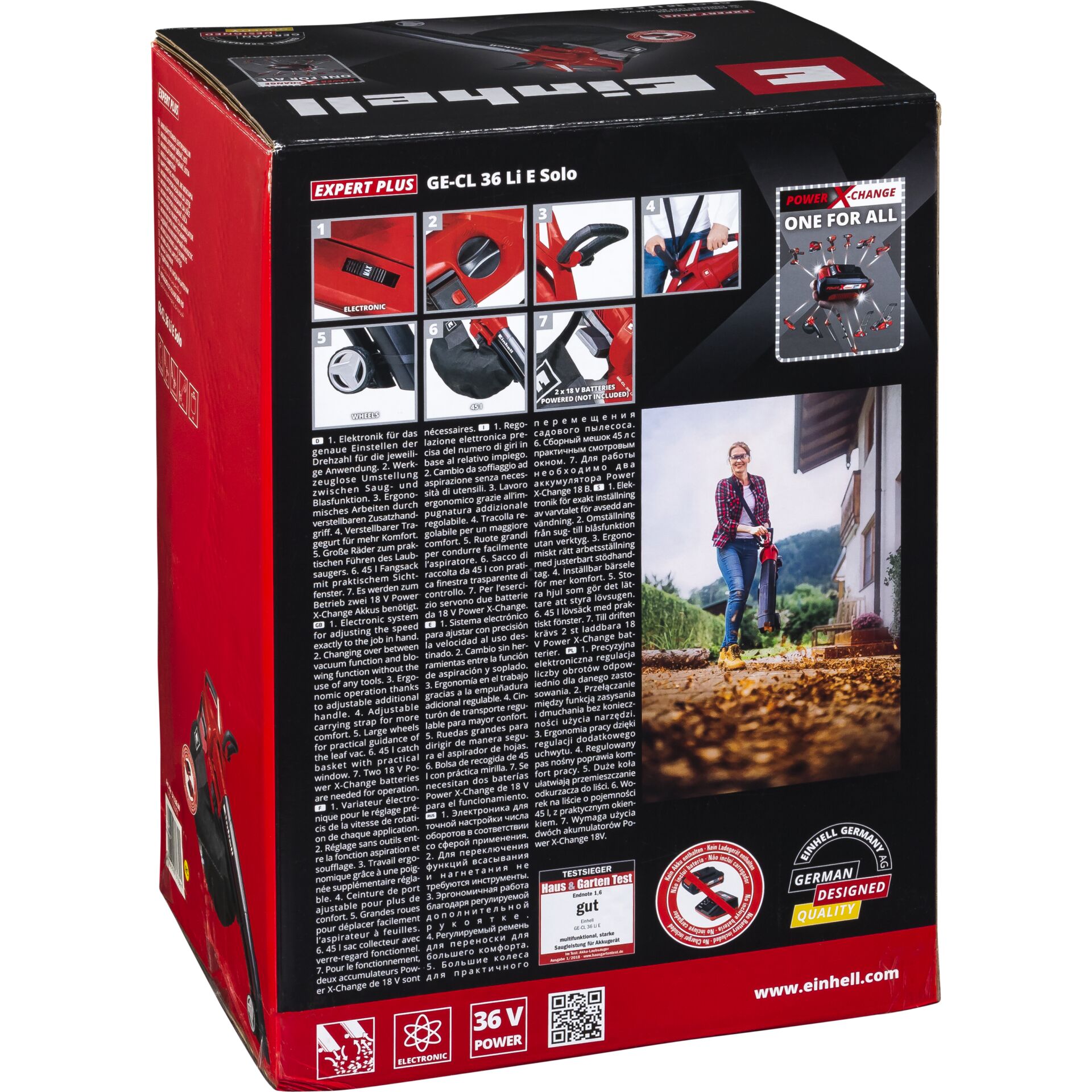 Einhell GE-CL 36 Li Akku-Laubsauger