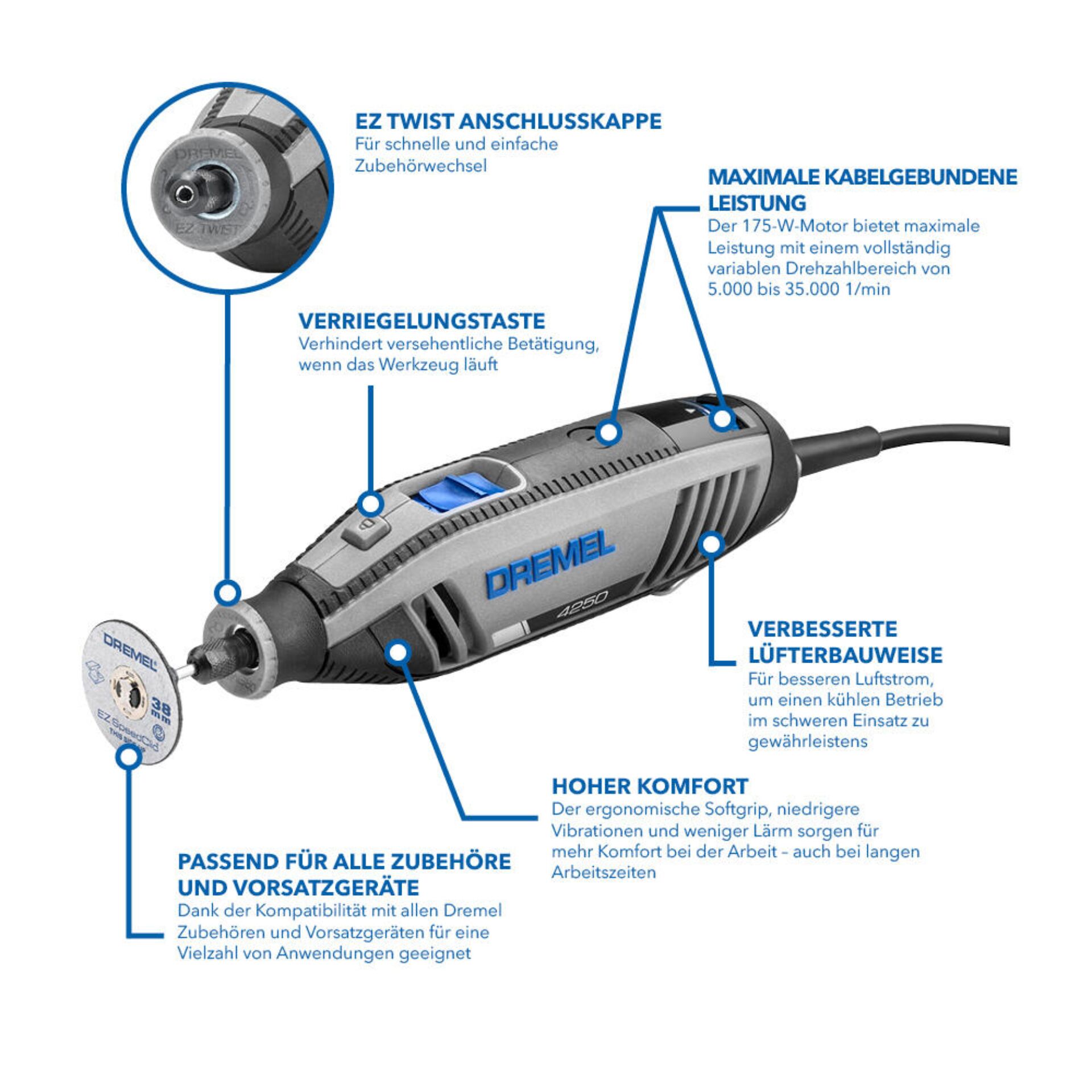 Dremel 4250 128tlg.+ Zubehör