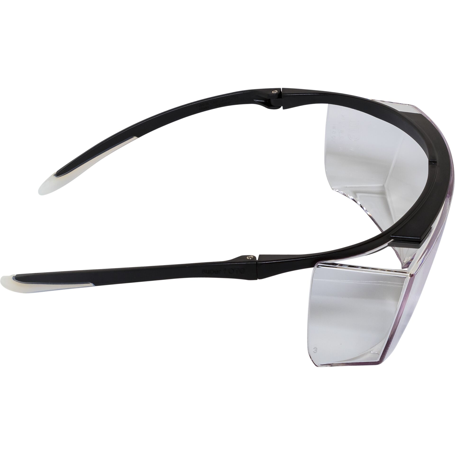 uvex Bügelbrille super f OTG schwarz/transparent