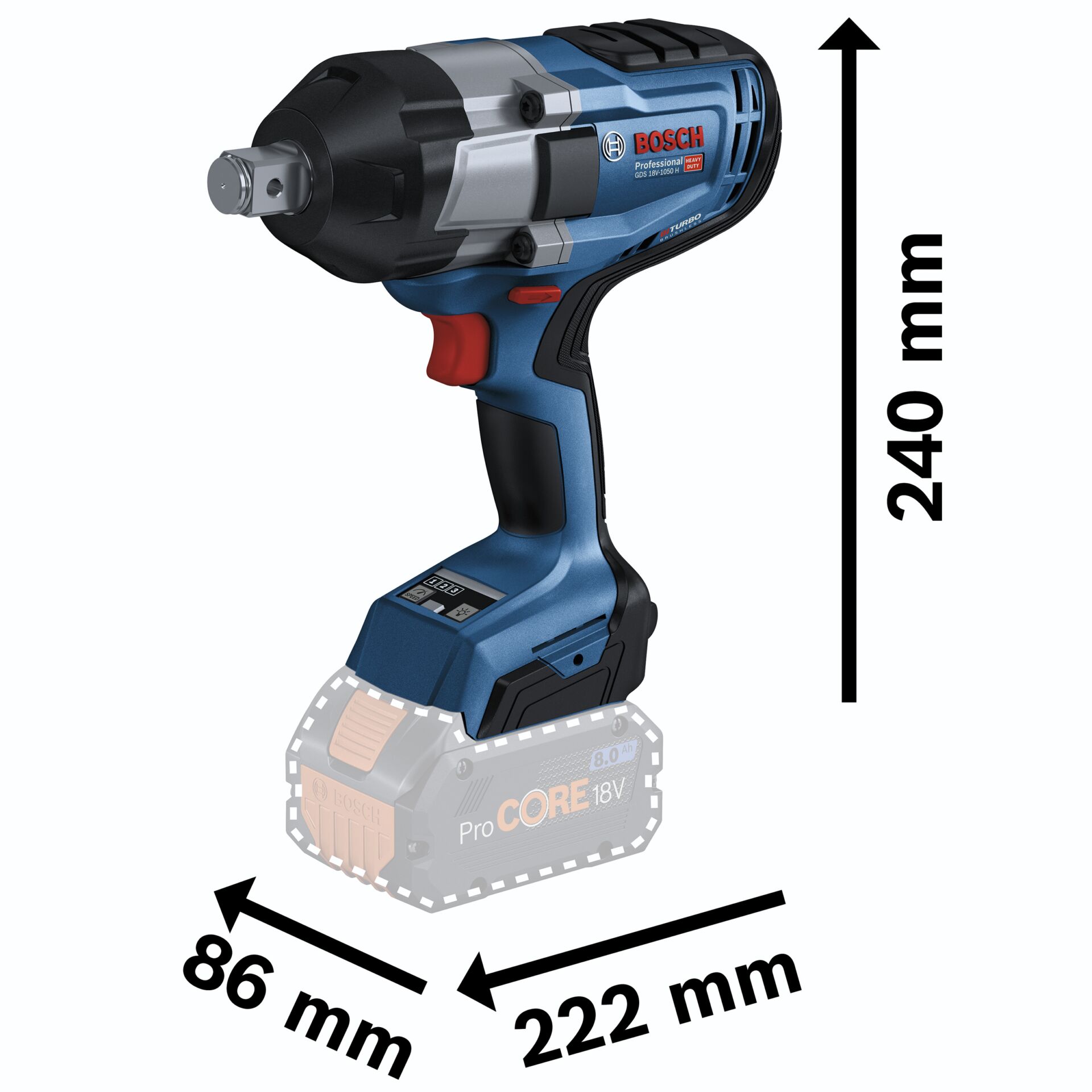 Bosch GDS 18V-1050 H L-BOXX Akku-Drehschlagschrauber