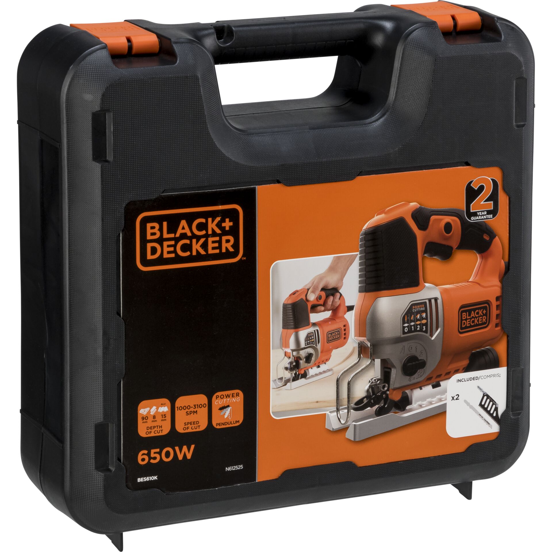 Black & Decker BES610K Pendelhub-Stichsäge