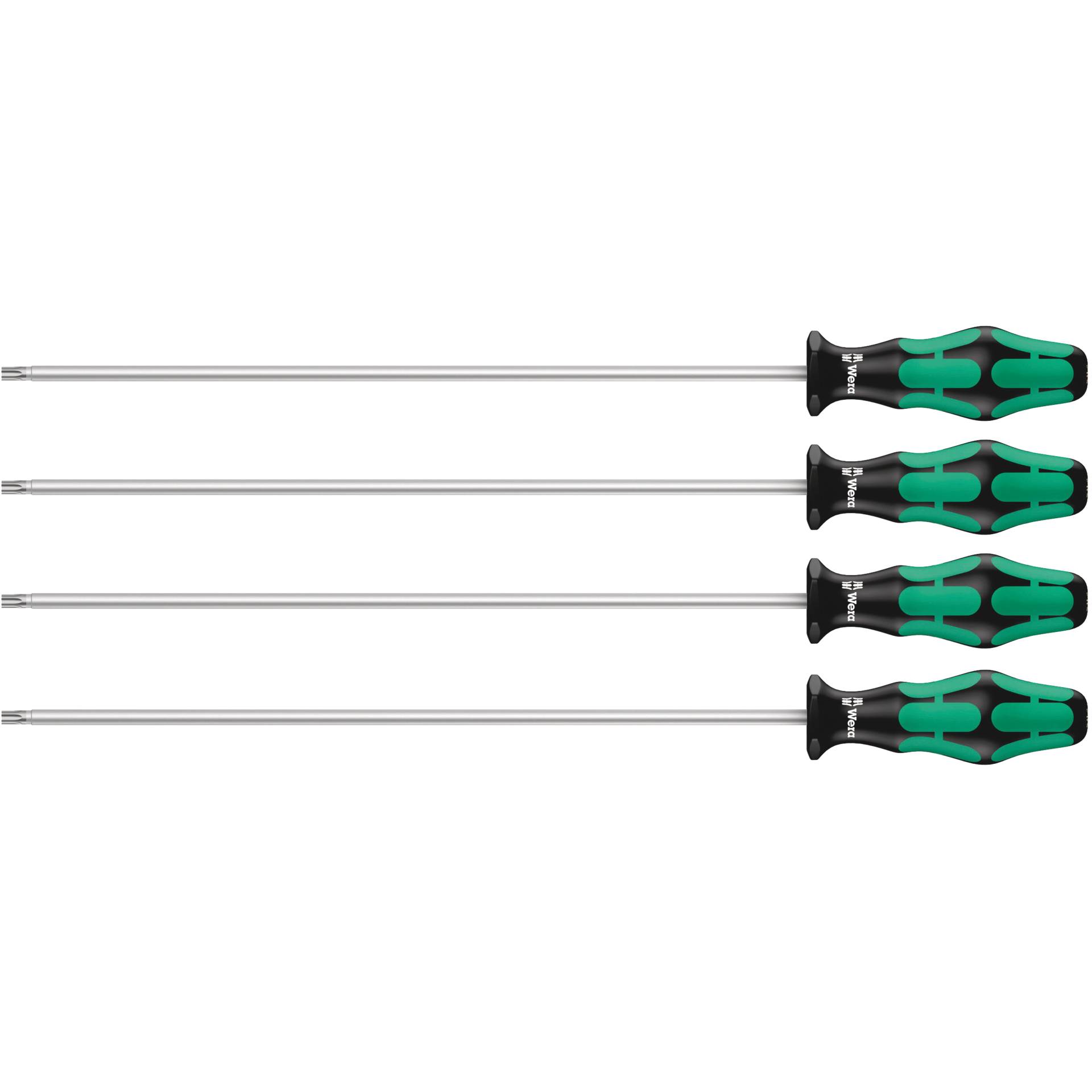 Wera 367/4TORX HF Schraubendr.- set,KraftformPlus, Haltef.,300mm