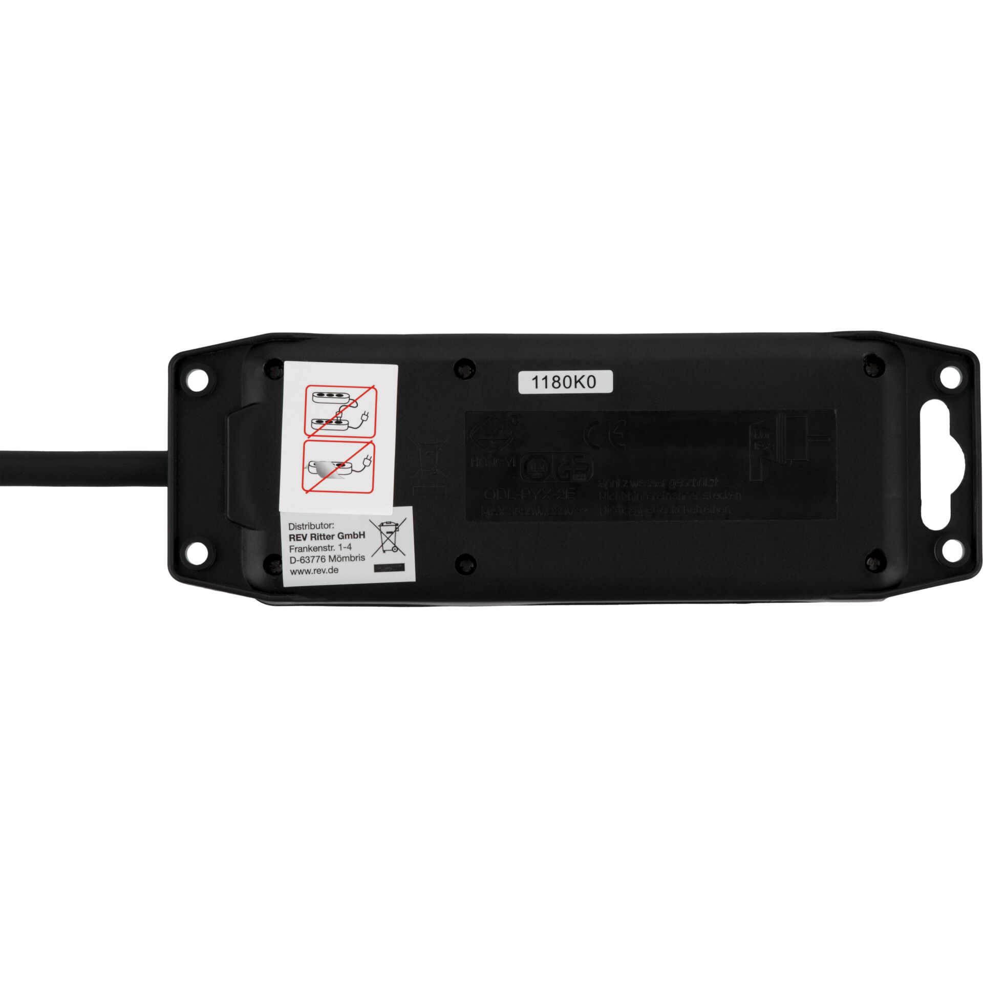 3x REV Steckdosenleiste IP44 2-fach 1,4m