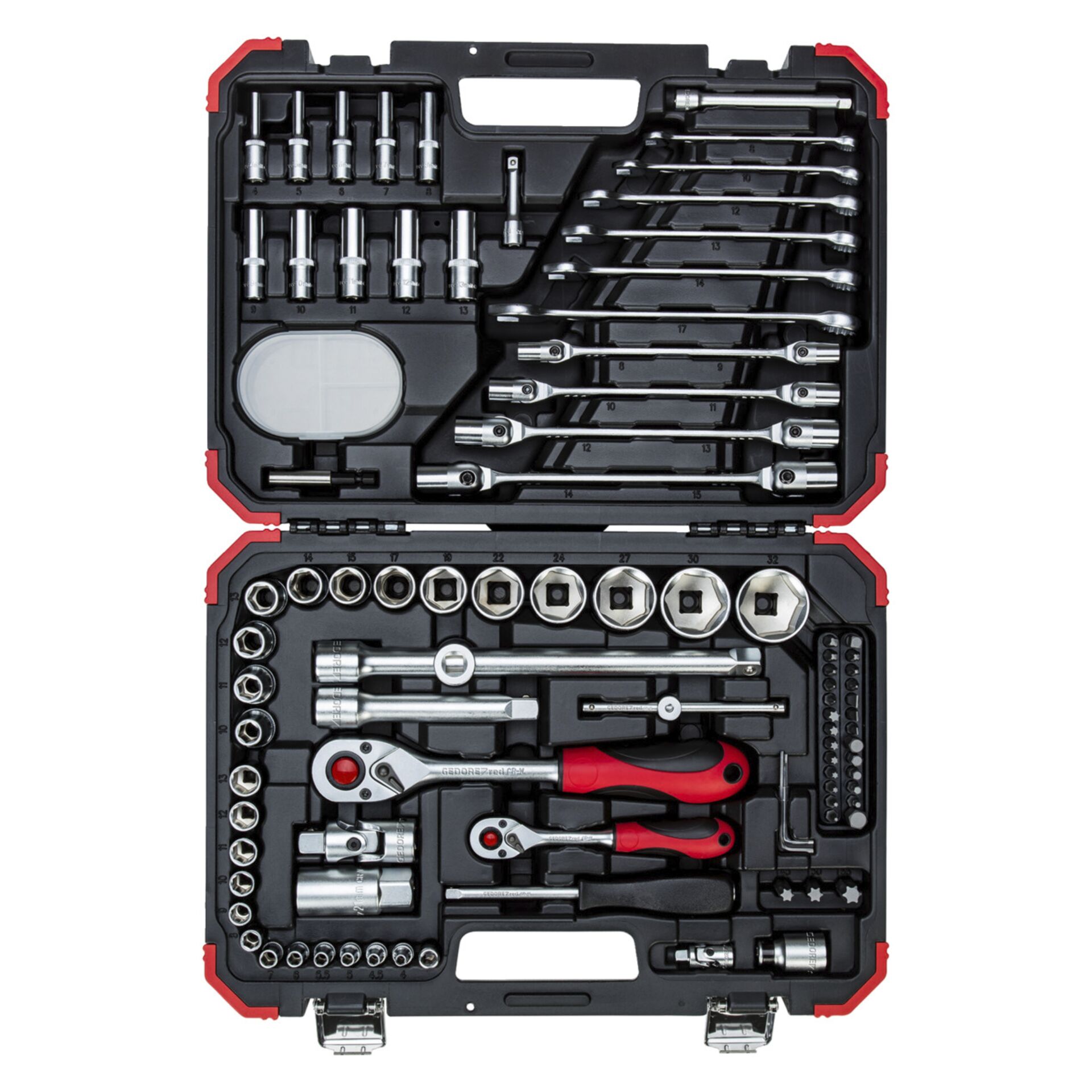 GEDORE red Steckschlüssel-Satz 1/4  + 1/2  92-teilig