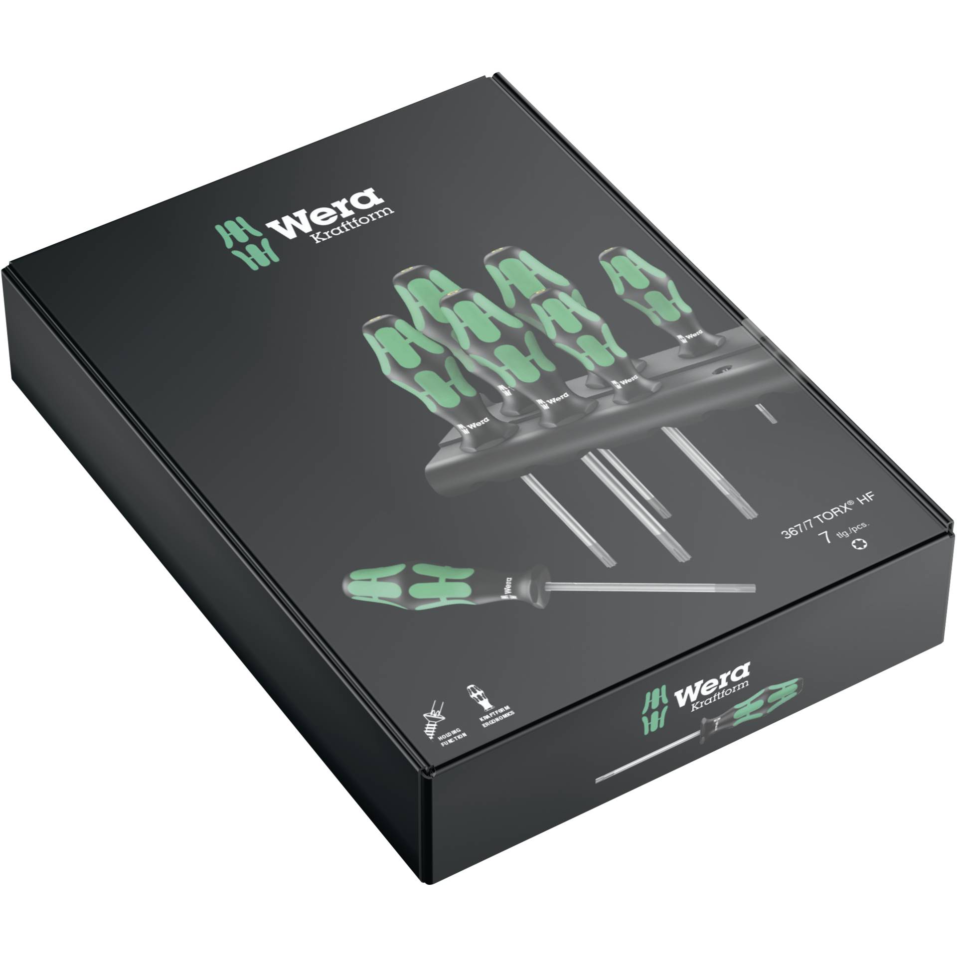 Wera 367/7 TORX HF Kraftform Plu Schraubendrehersatz mit Haltefkt