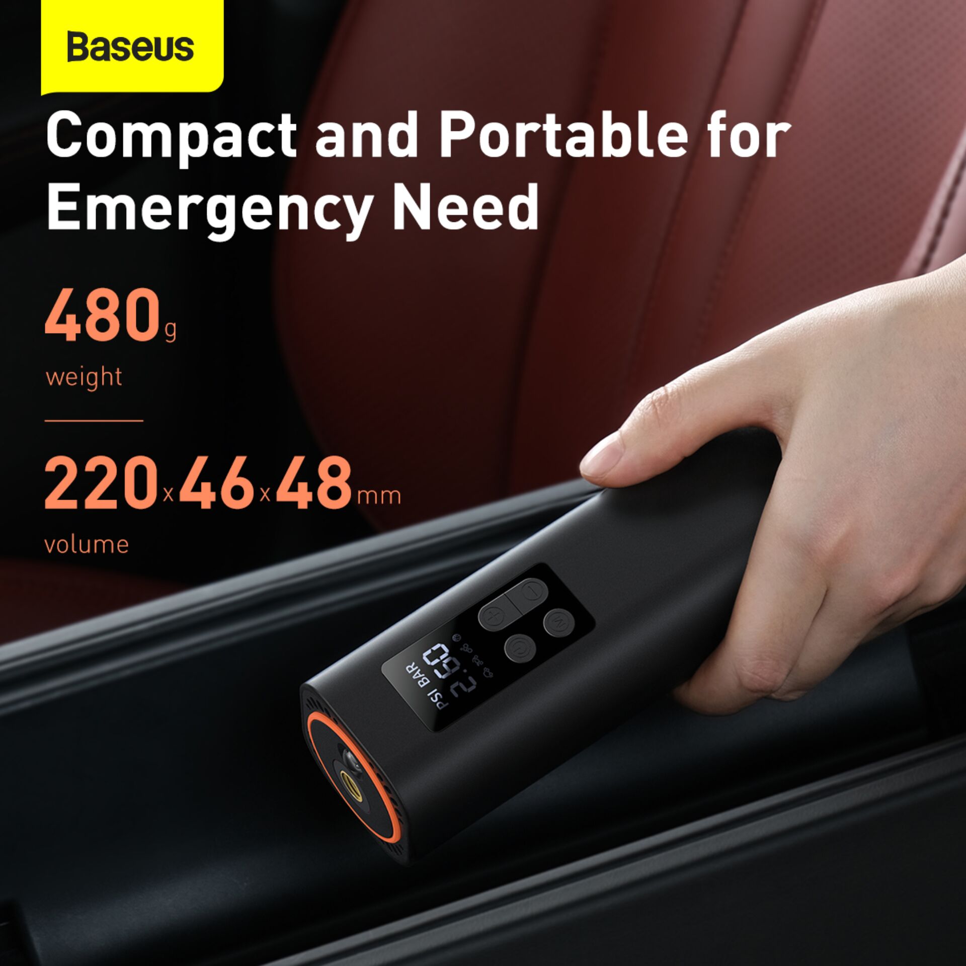 Baseus Mini Autokompressor Schwarz