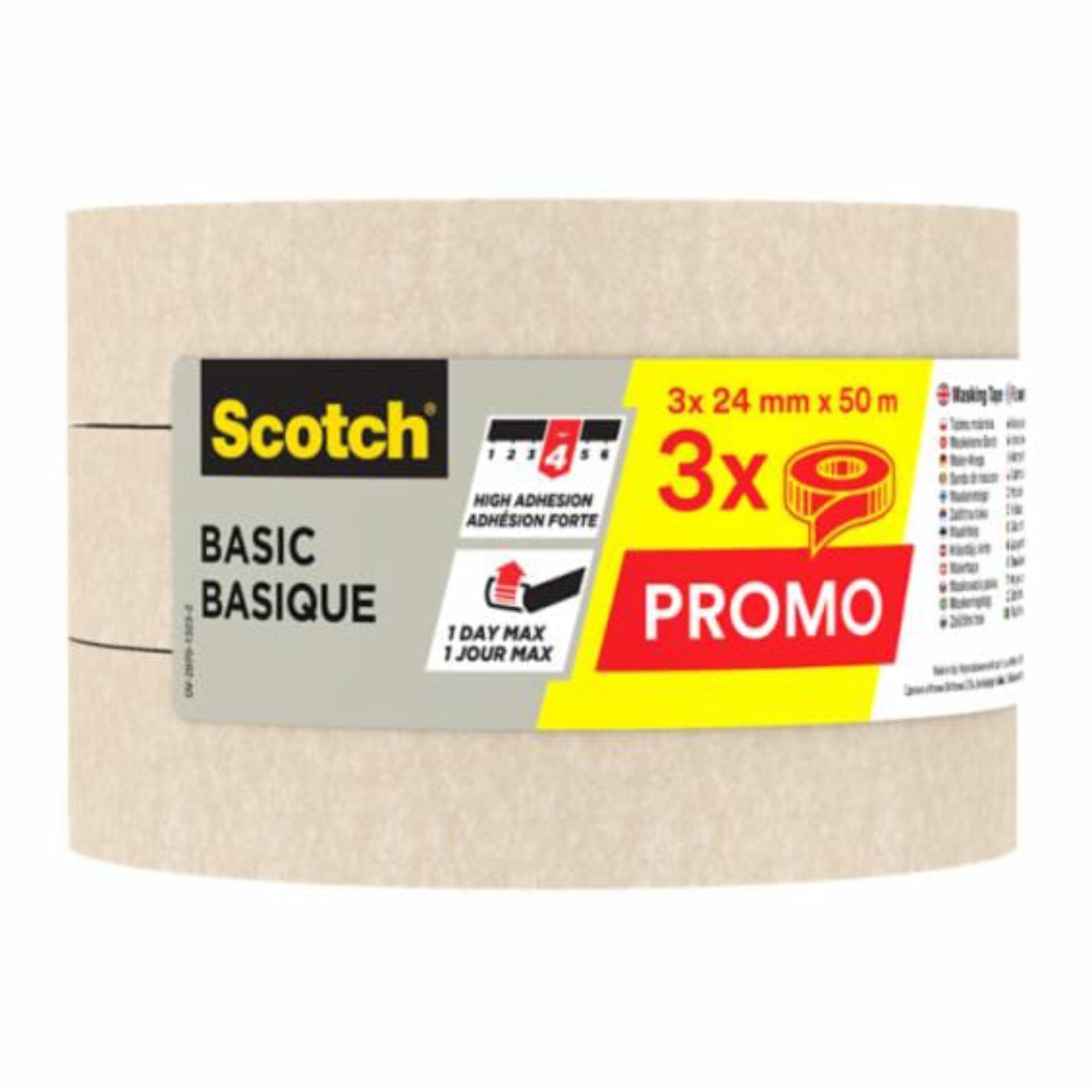 3x1 Scotch Abdeckband Basic 24mmx50m, beige 2010/24