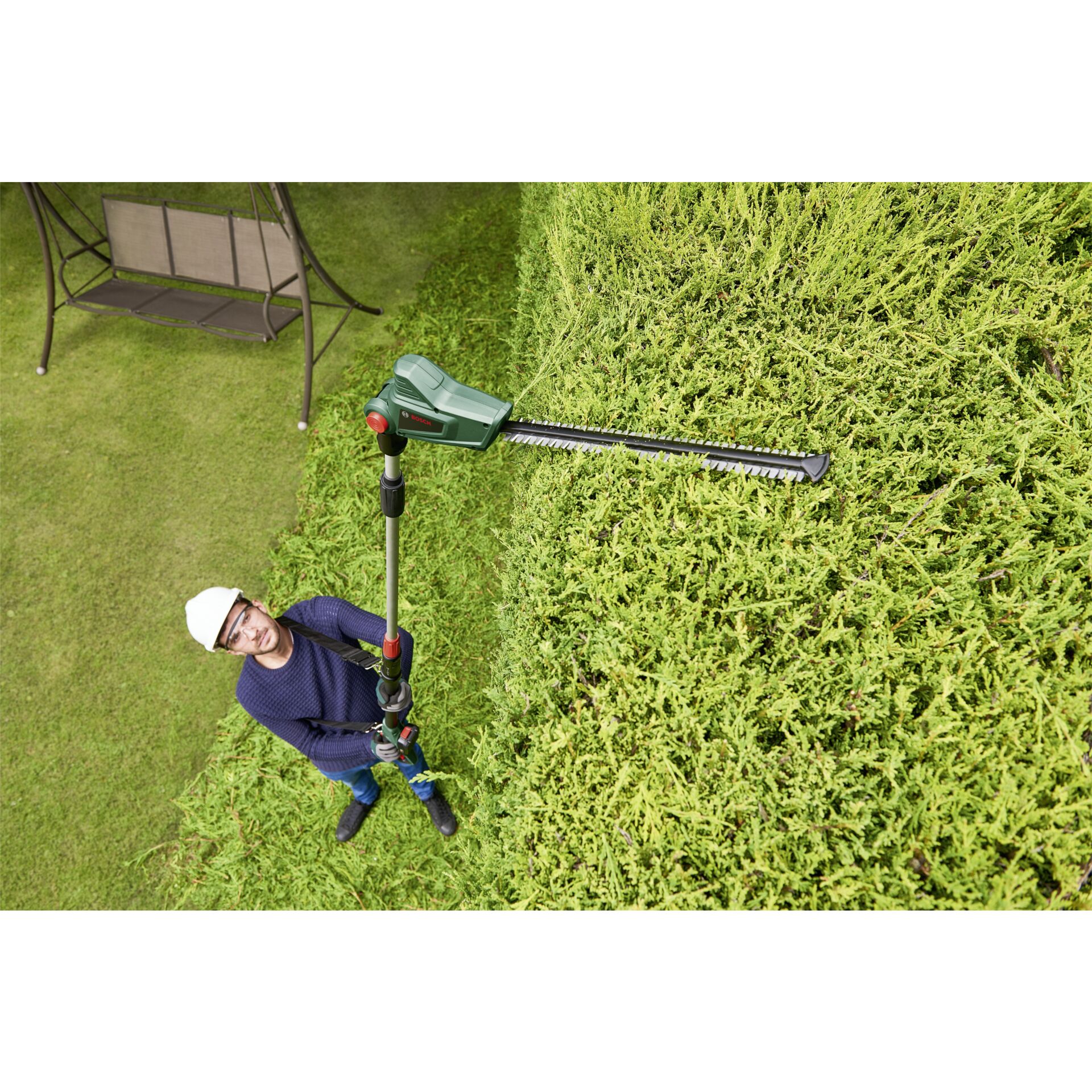 Bosch UniversalHedgePole 18 Akku-Teleskop-Heckenschere