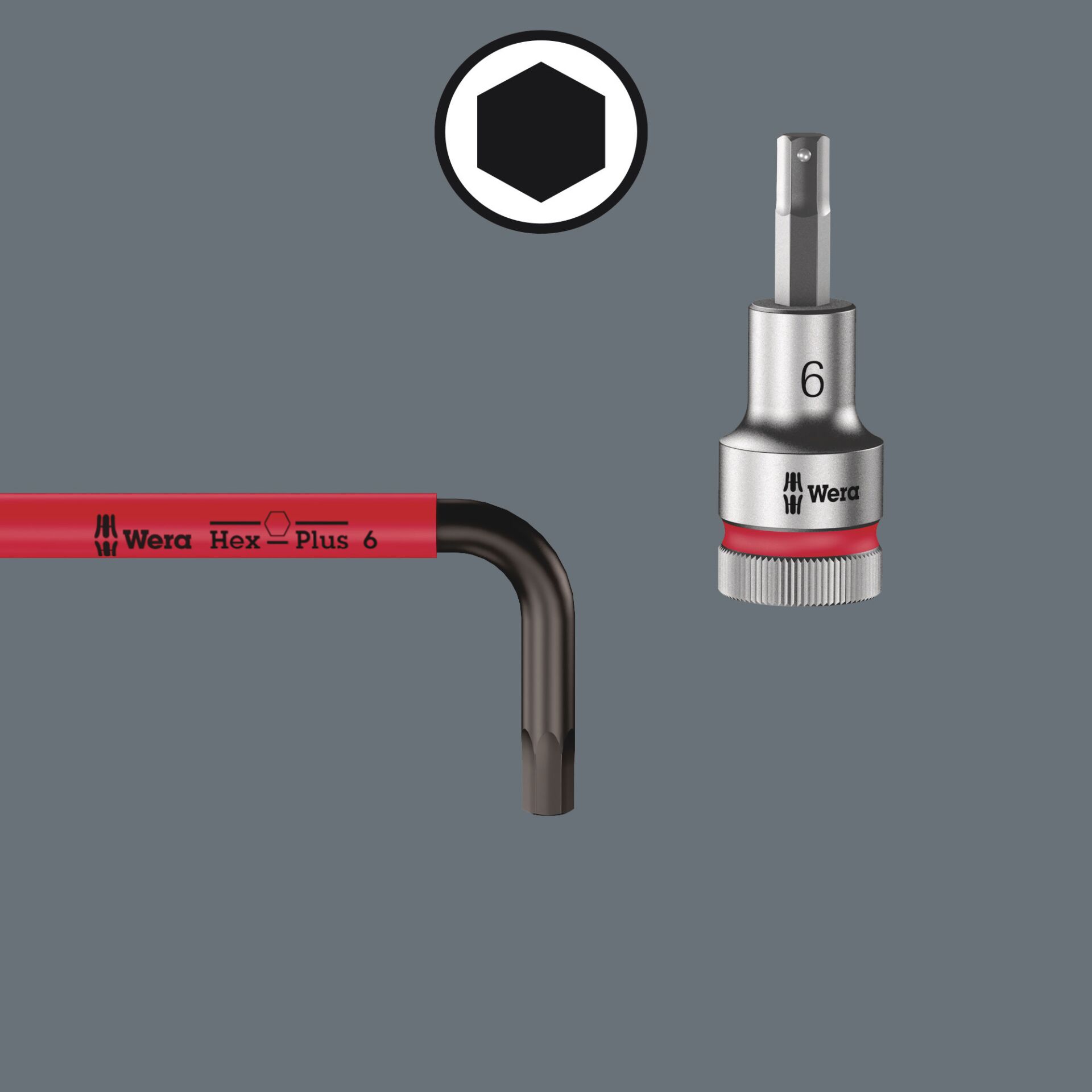 Wera 3950/9 Hex-Plus Multicolour HF Stainless 1