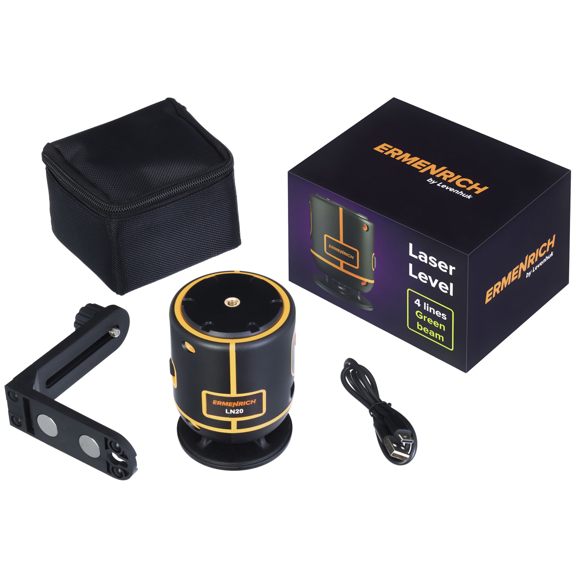 Ermenrich LN20 Laserniveau schwarz
