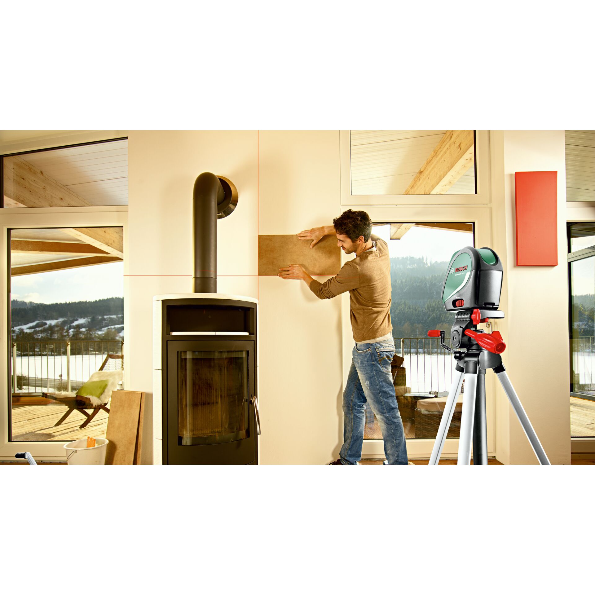 Bosch UniversalLevel 3 Maxi Set Kreuzlinien-Laser