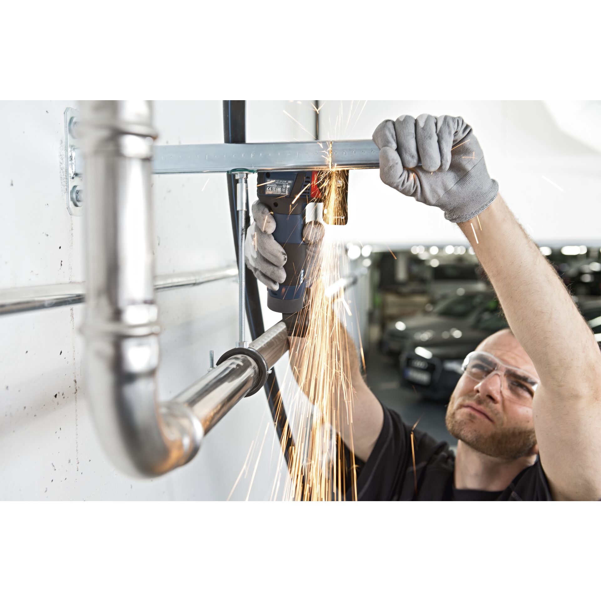 Bosch GWS 12V-76, 2x GBA 12V 3.0 Akku-Winkelschleifer