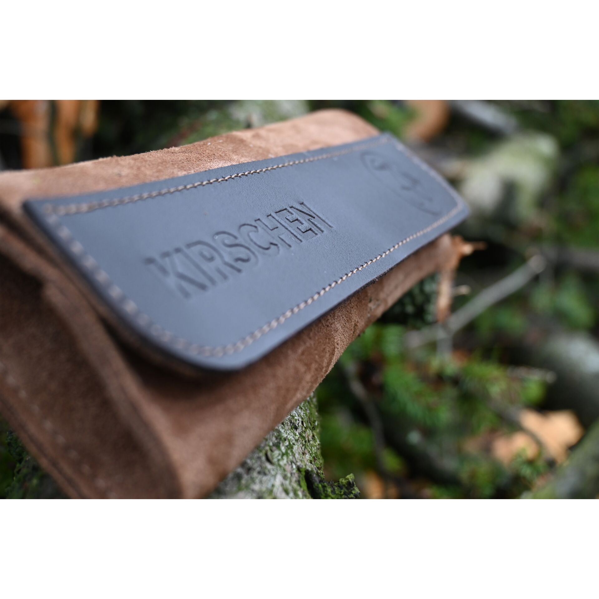 Kirschen Schnitzmessersatz in Velourleder-Rolltasche