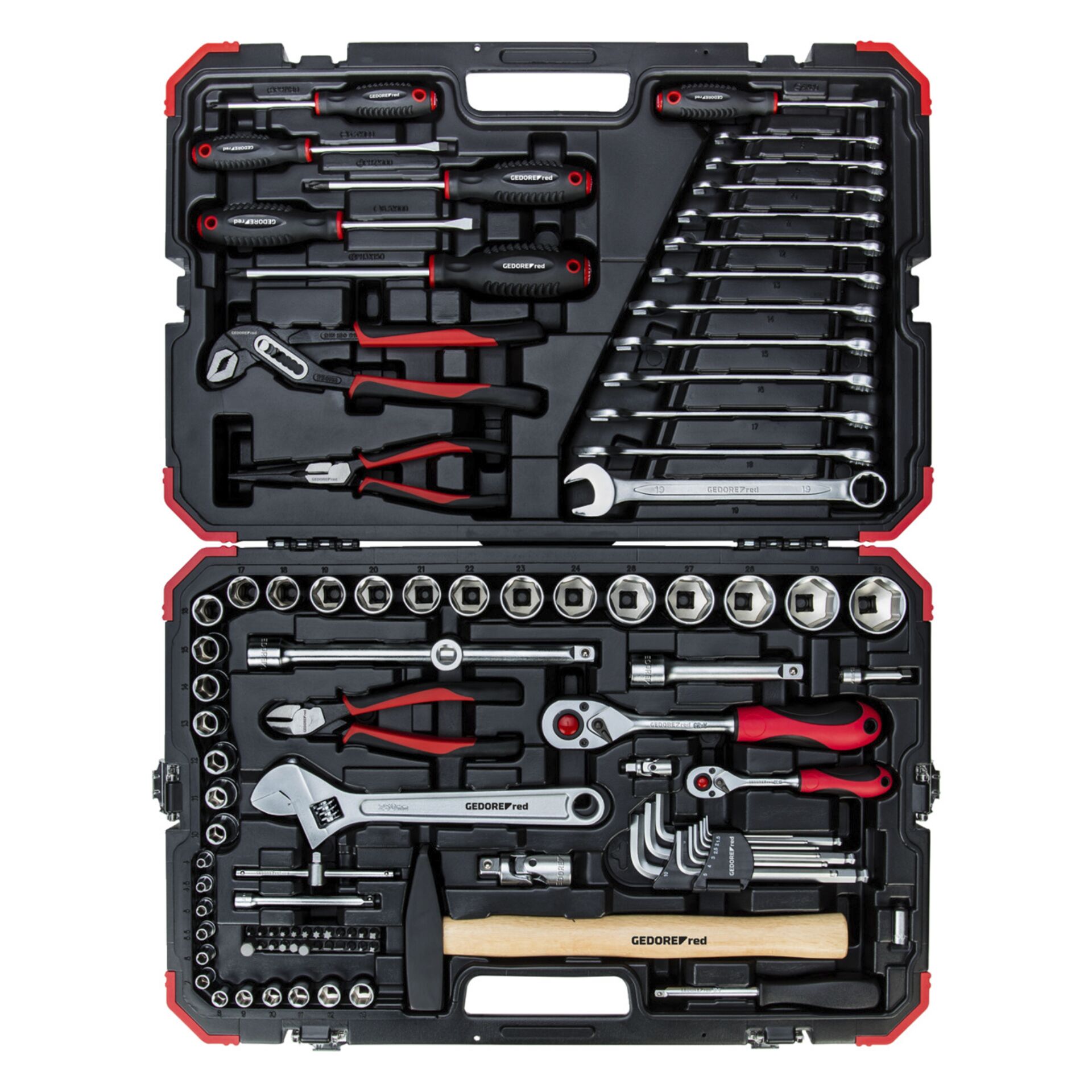 GEDORE red Steckschlüssel-Satz 1/4  + 1/2  100-teilig