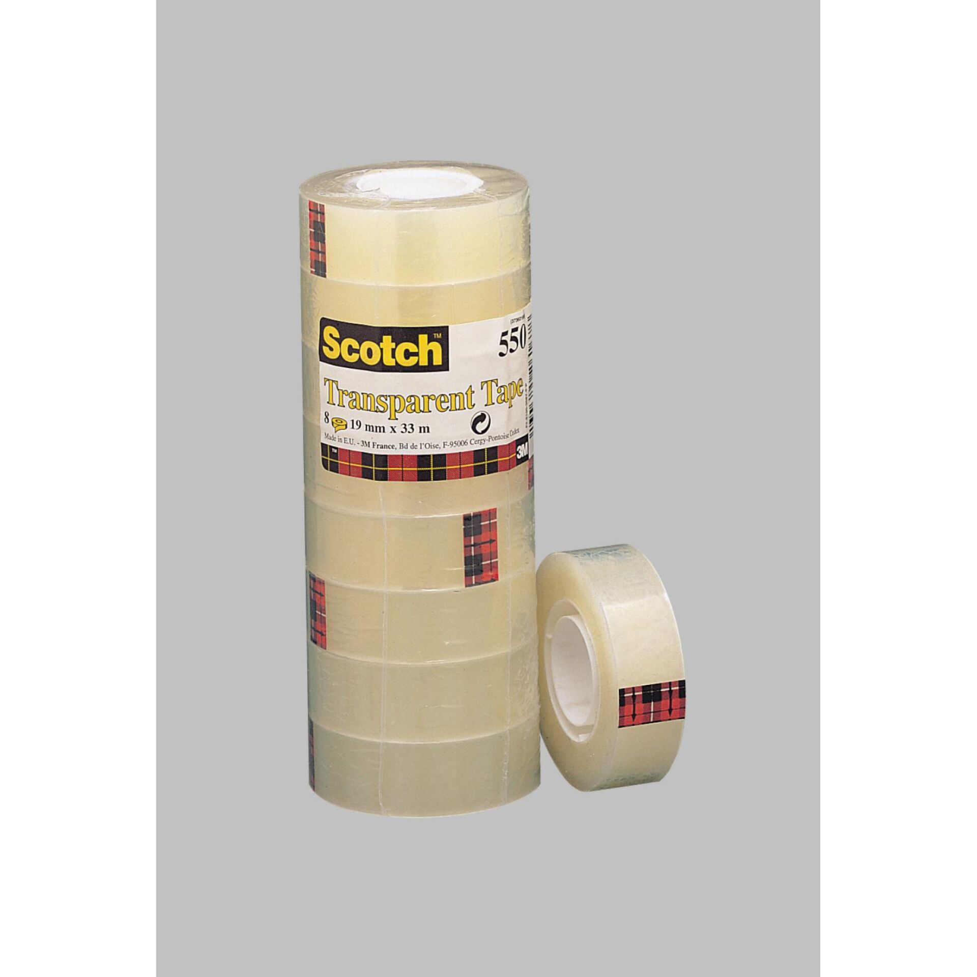 1x8 Scotch Klebeband 19mm x 33m transparent 550/1933 AE