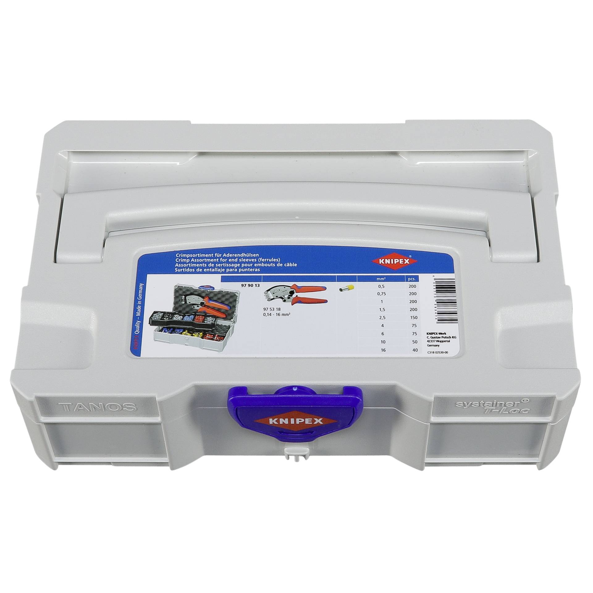 KNIPEX Aderendhülsensortiment Twistor 16