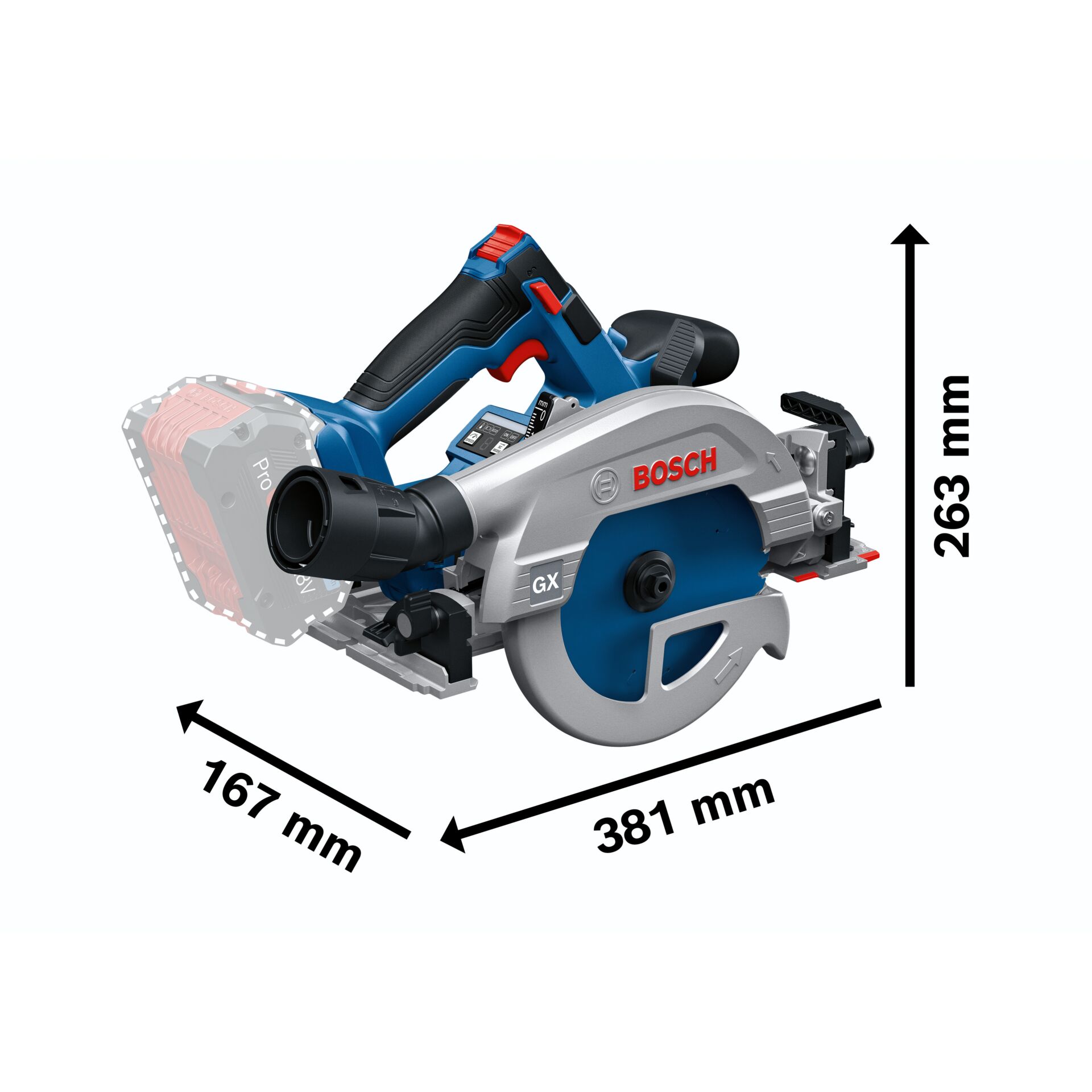 Bosch GKS 18V-57-2 GX L-BOXX Akku-Handkreissäge