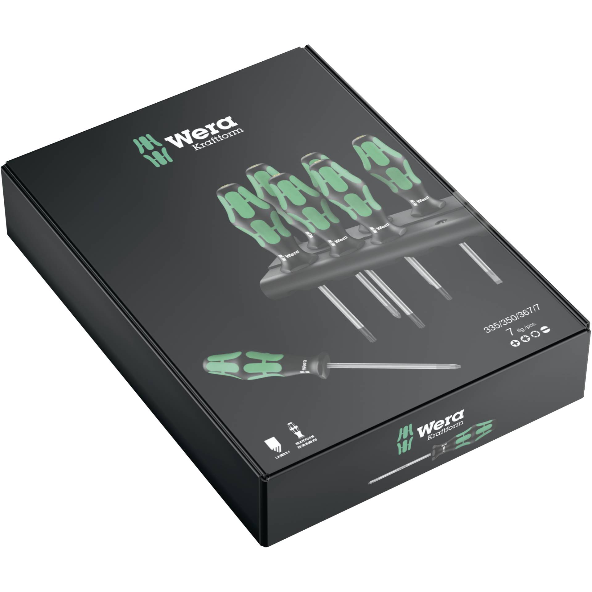 Wera 367/6 TORX BO Kraftform Schraubendrehersatz + Rack