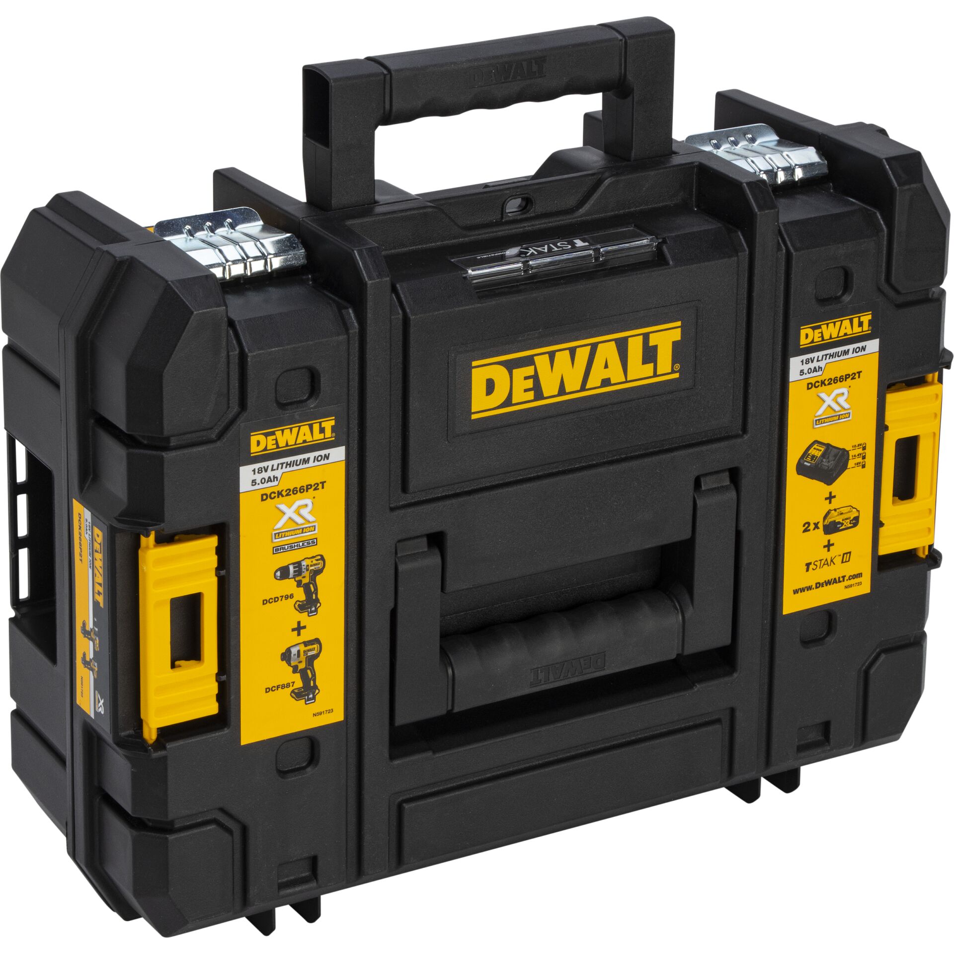 DeWalt DCK266P2T-QW Akku-Werkzeugset