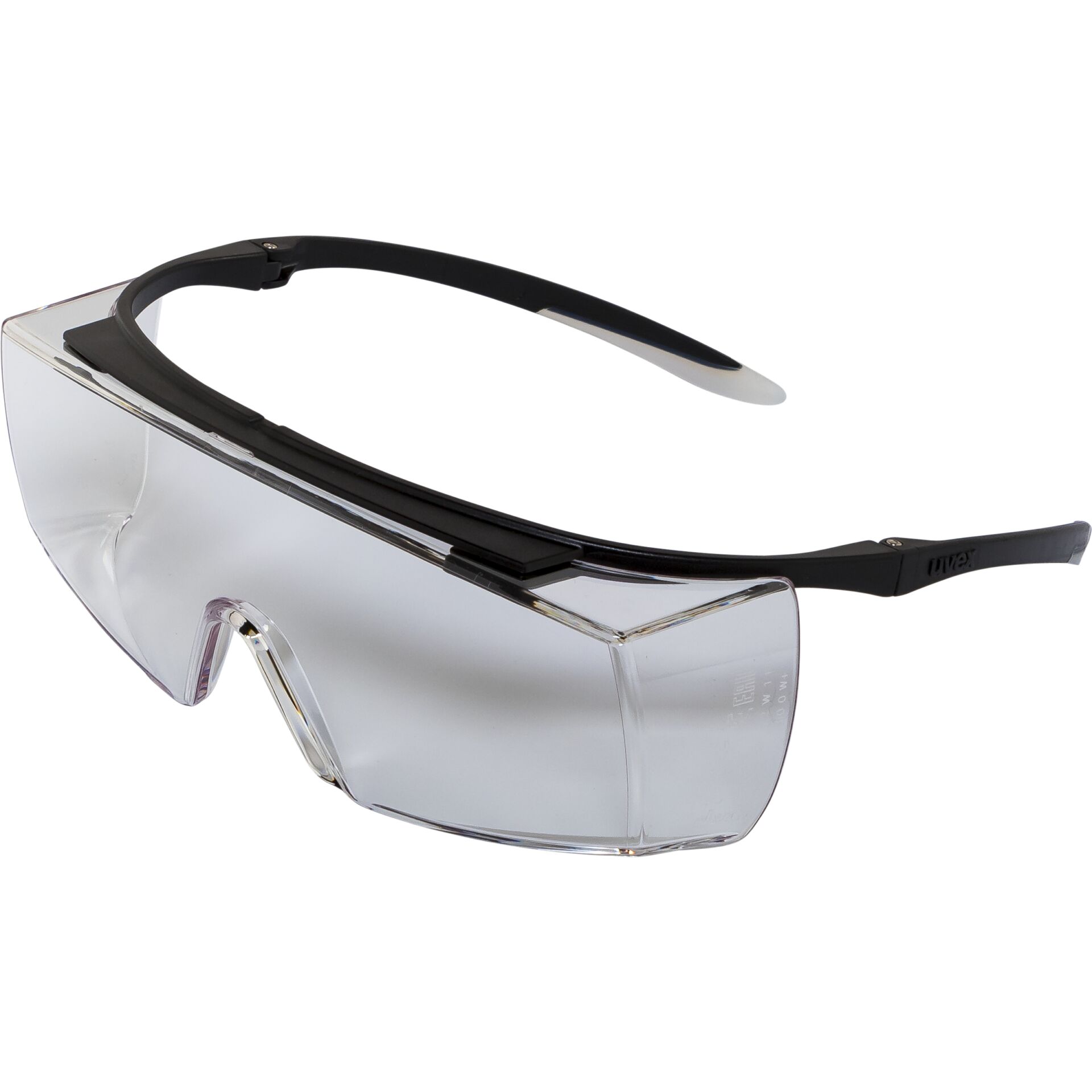 uvex Bügelbrille super f OTG schwarz/transparent