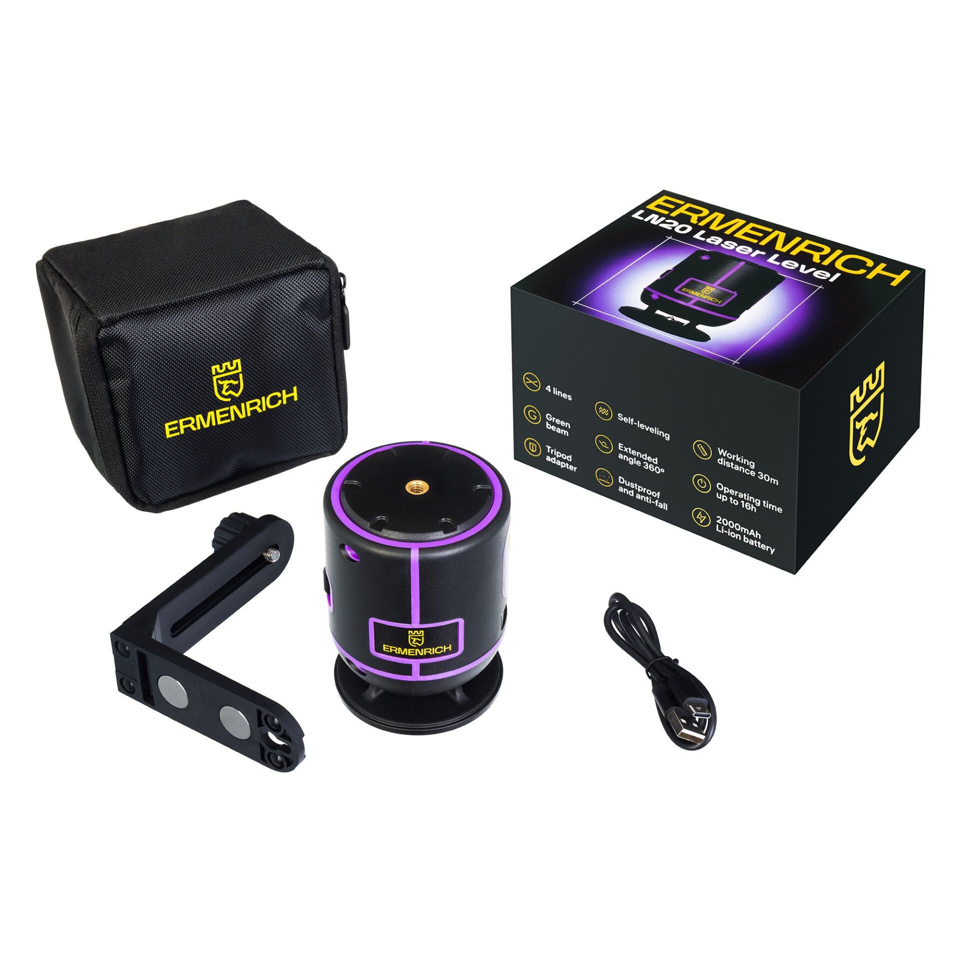 Ermenrich LN20 Laserniveau violett