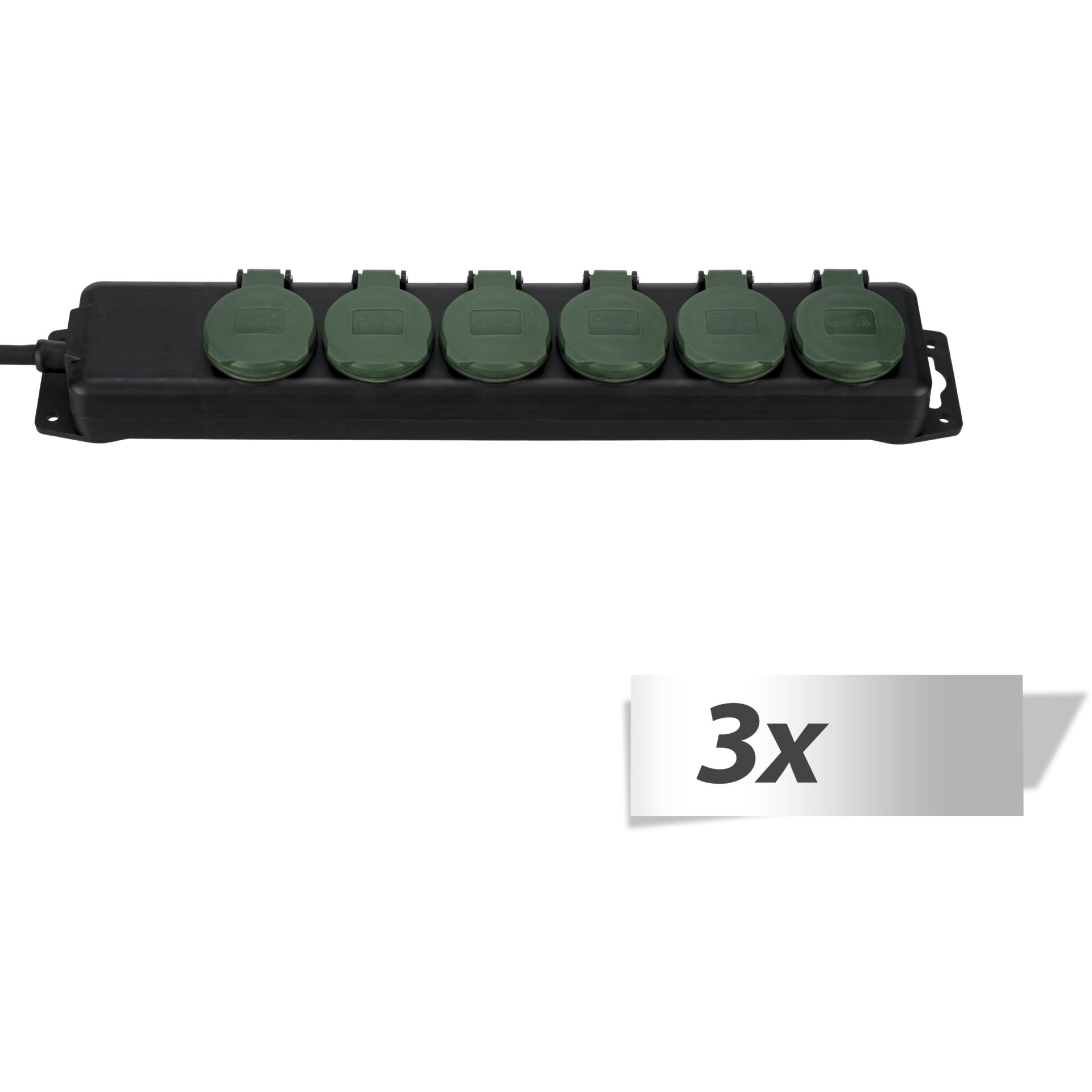 3x REV Steckdosenleiste IP44 6-fach 1,4m