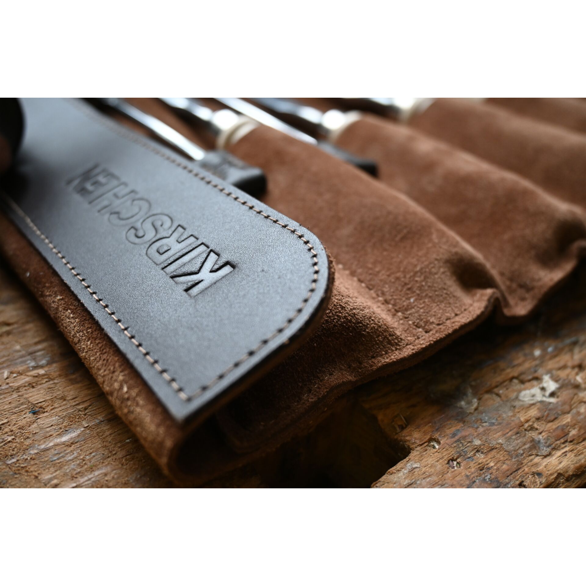 Kirschen Stechbeitelsatz 4-tlg. Ledertasche 10-16-20-26