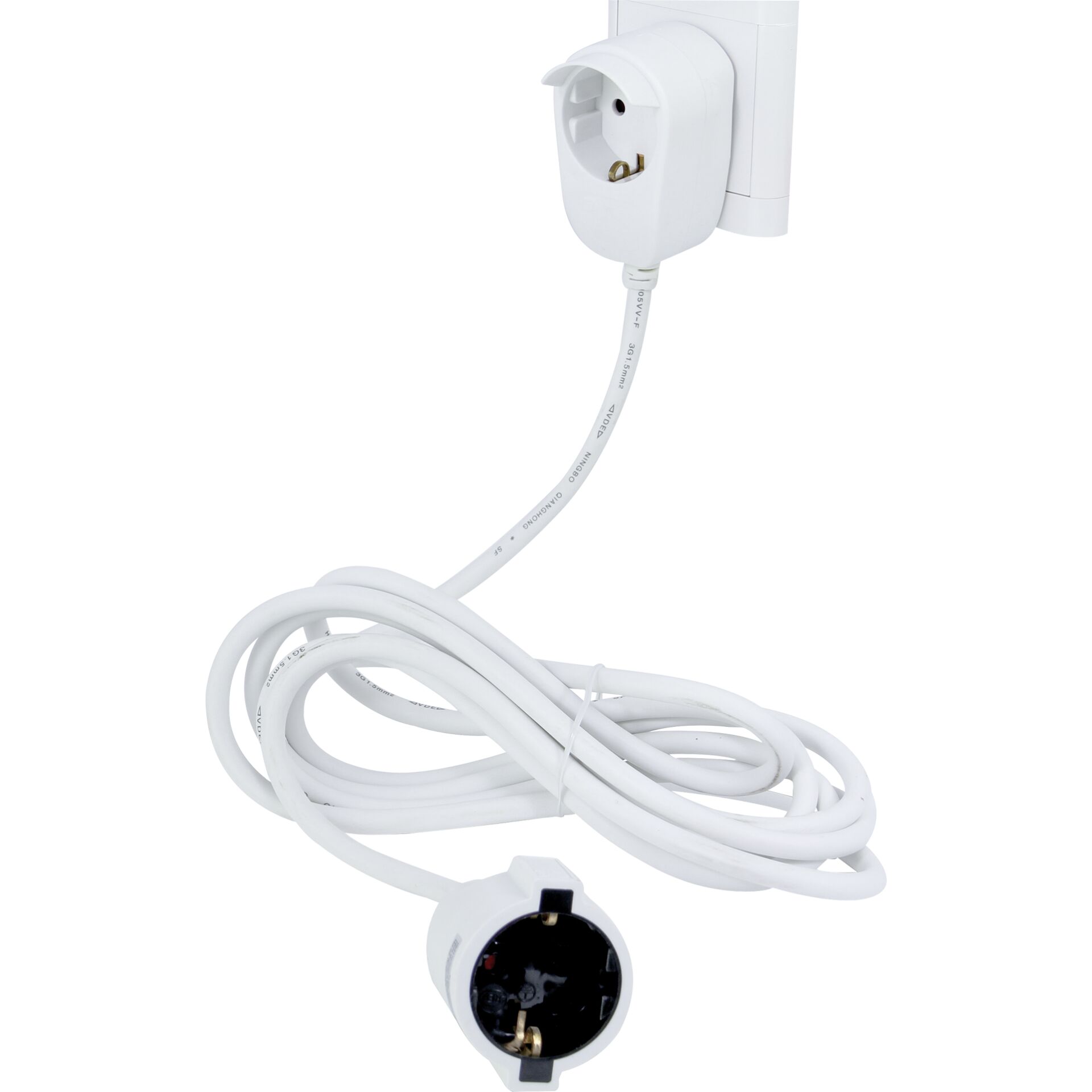 2x1 REV Verlängerung Powersplit 5m weiß