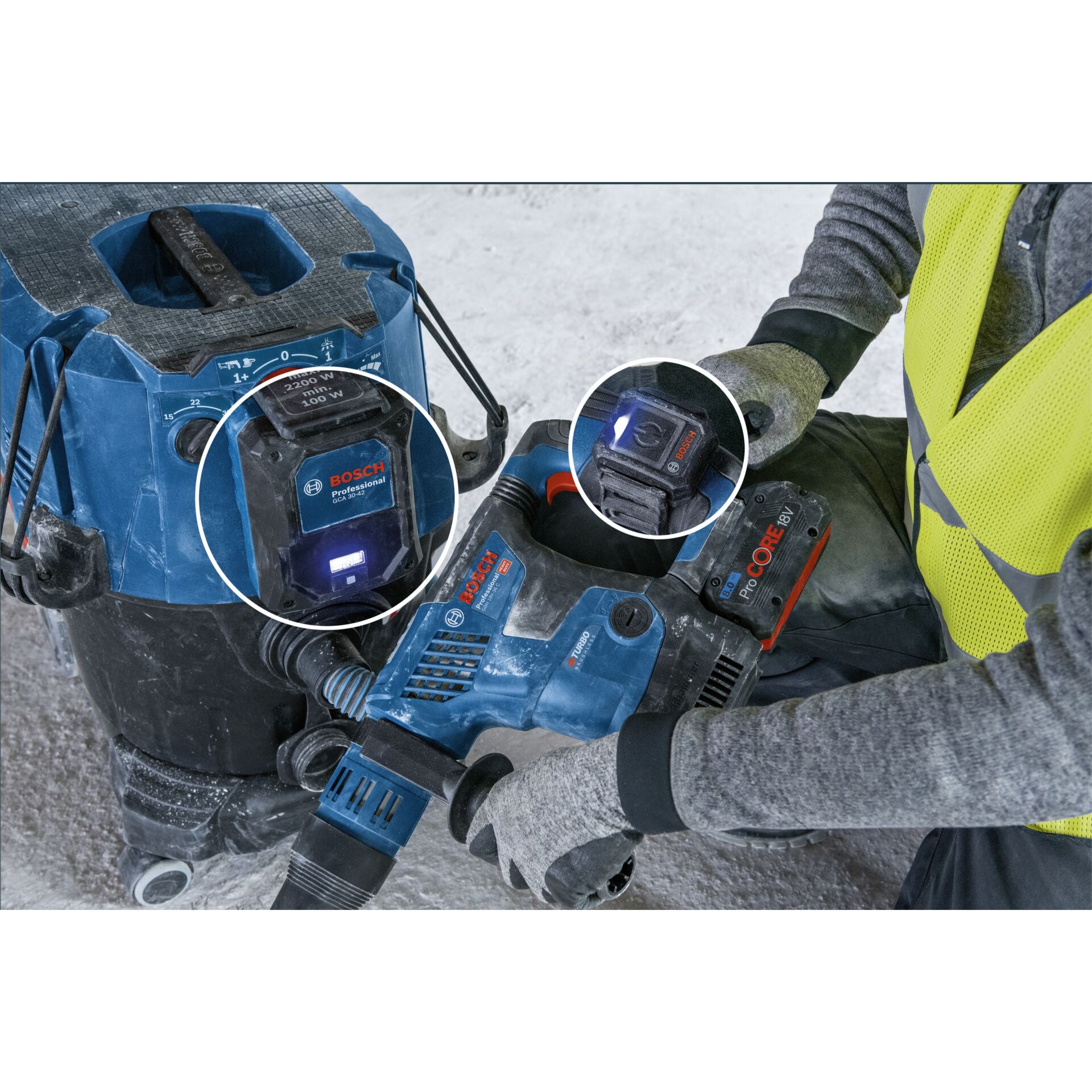 Bosch GCA 30-42 + GCT 30-42 Combo Kit Auto-Start-Set