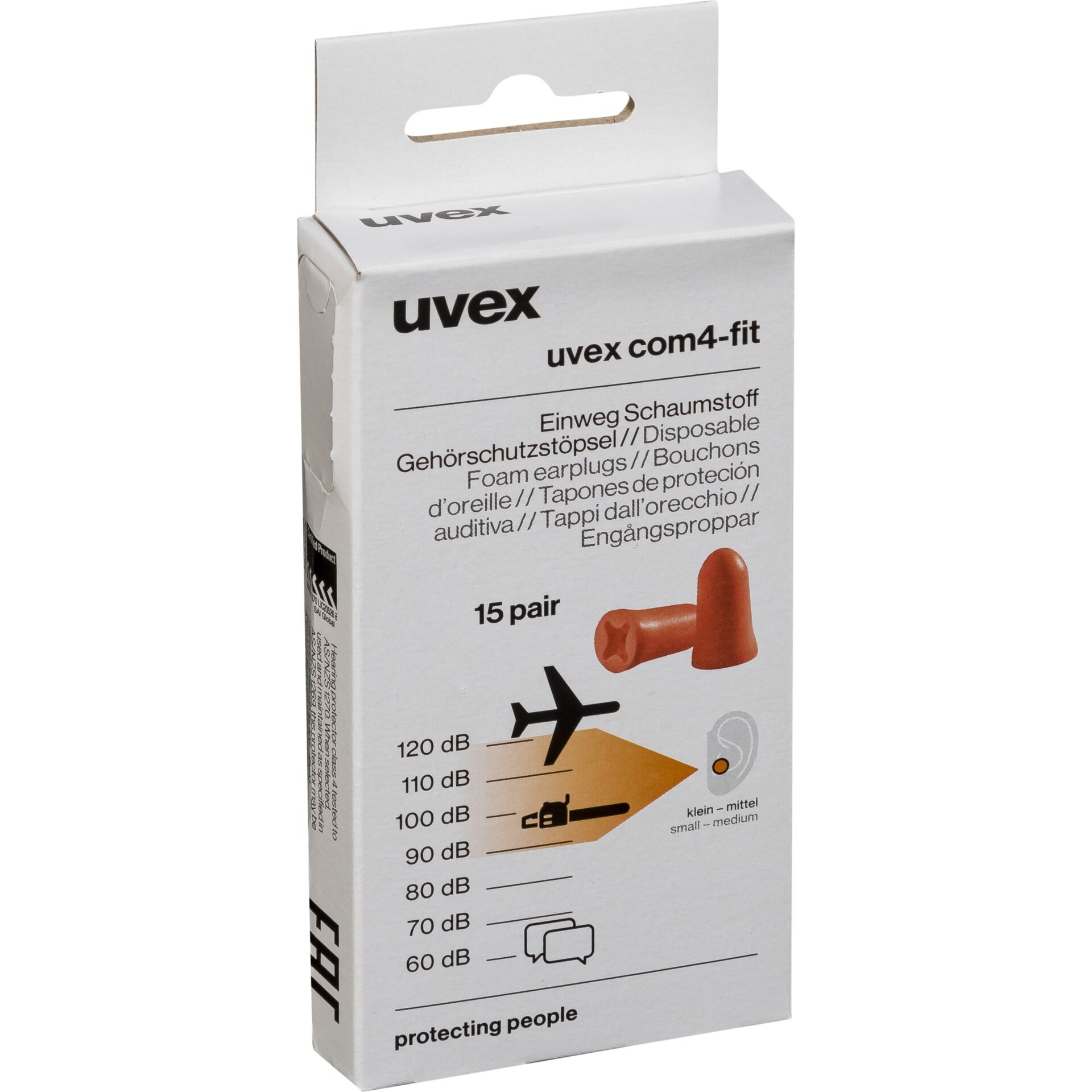 uvex com4-fI Minibox, 15 Paar, RETAIL