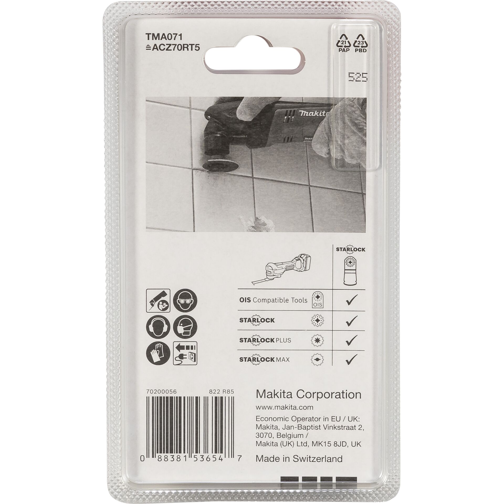 Makita  B-65040 HM-Segmentsägeblatt 65 TMA071