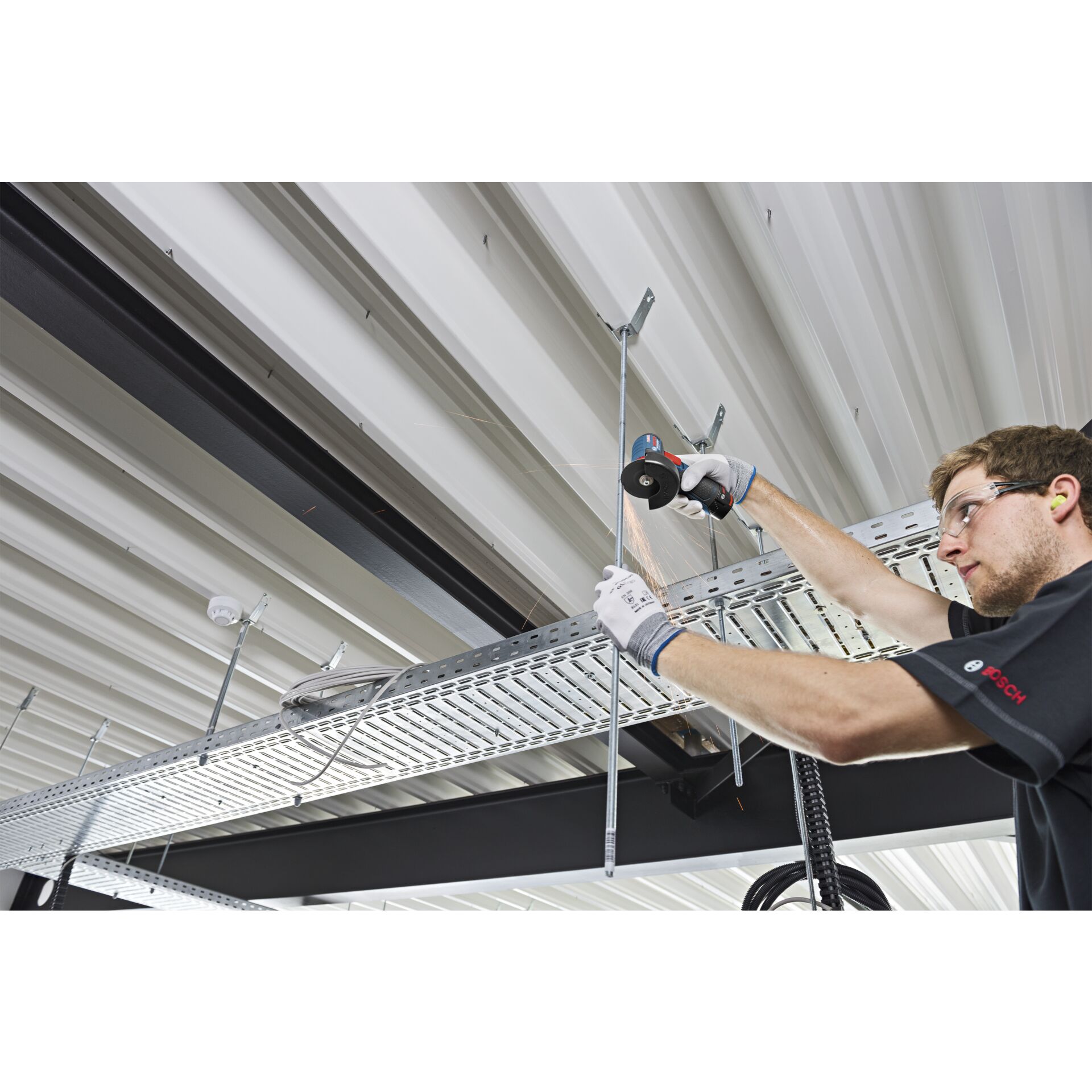 Bosch GWS 12V-76, 2x GBA 12V 3.0 Akku-Winkelschleifer