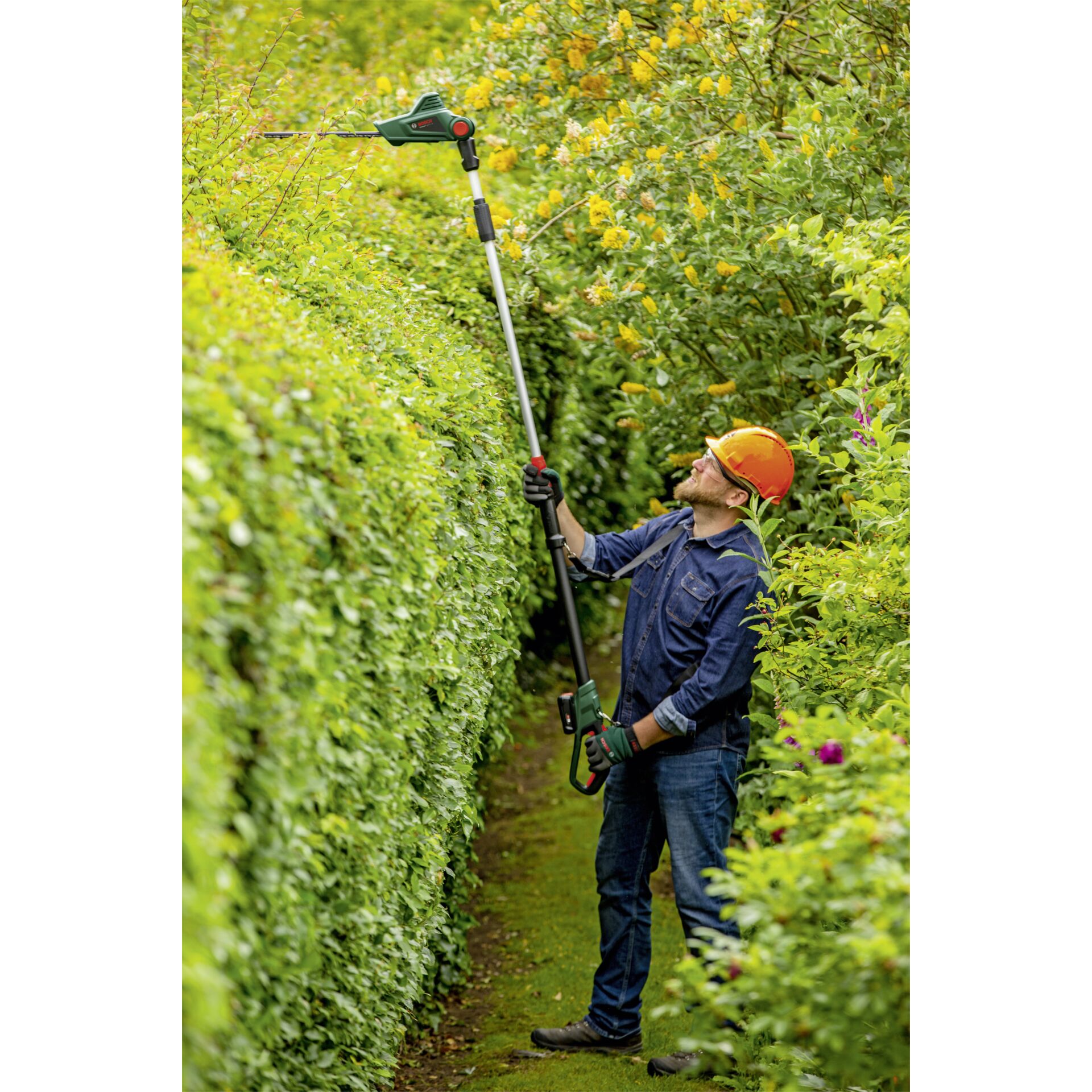 Bosch UniversalHedgePole 18 Akku-Teleskop-Heckenschere