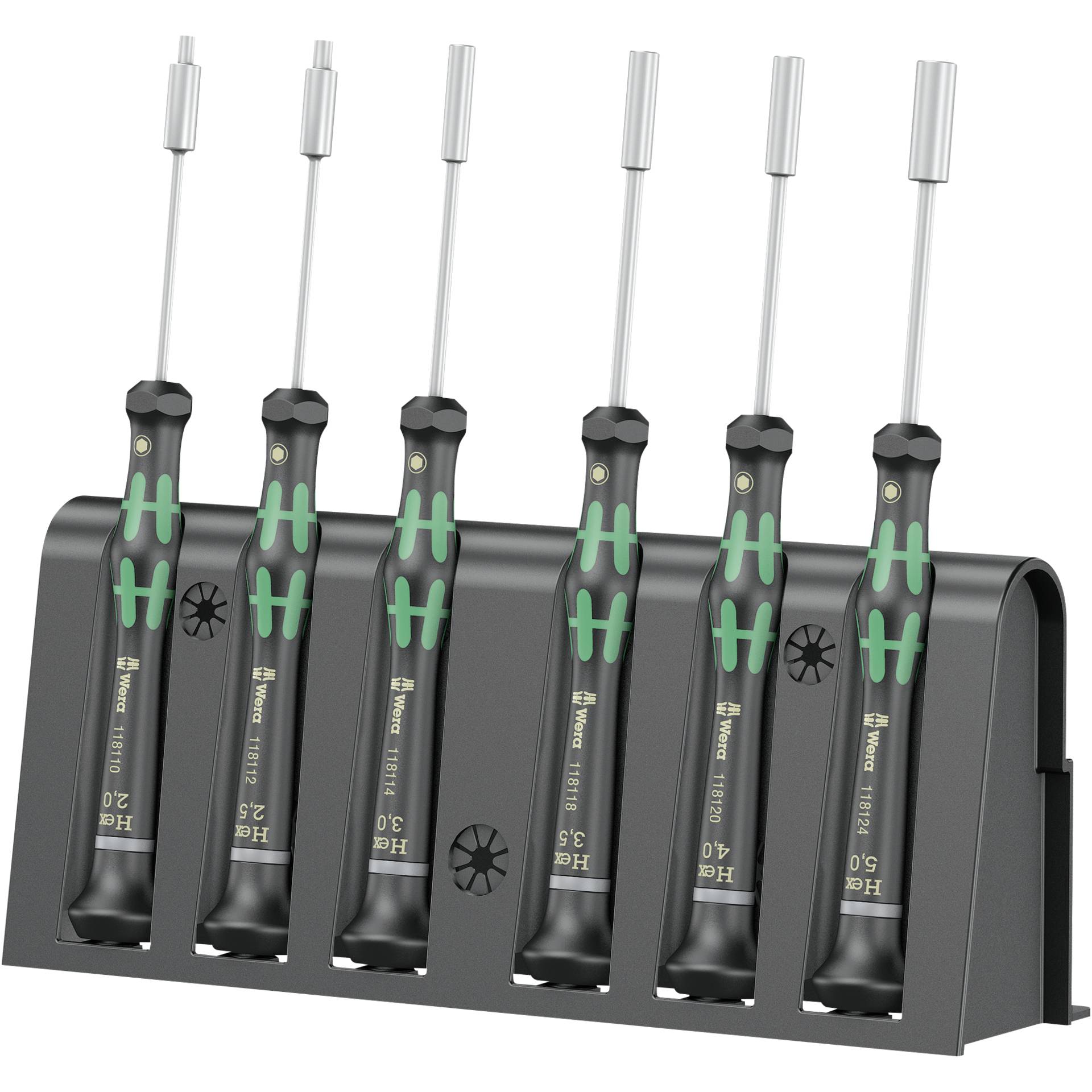 Wera 2069/6 Elektroniker Schraubendrehersatz + Rack